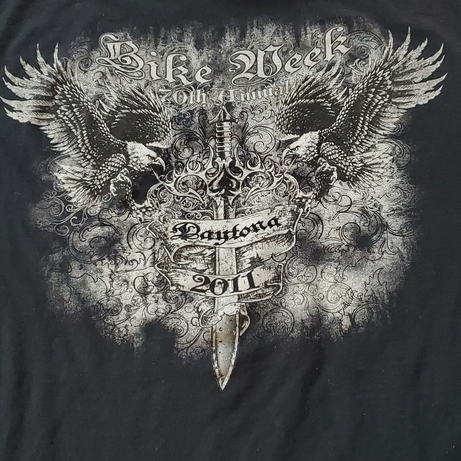 Daytona Beach, Florida Bike Week 2011 Motorcycle Eagle Sword Men’s XL / X-Large
