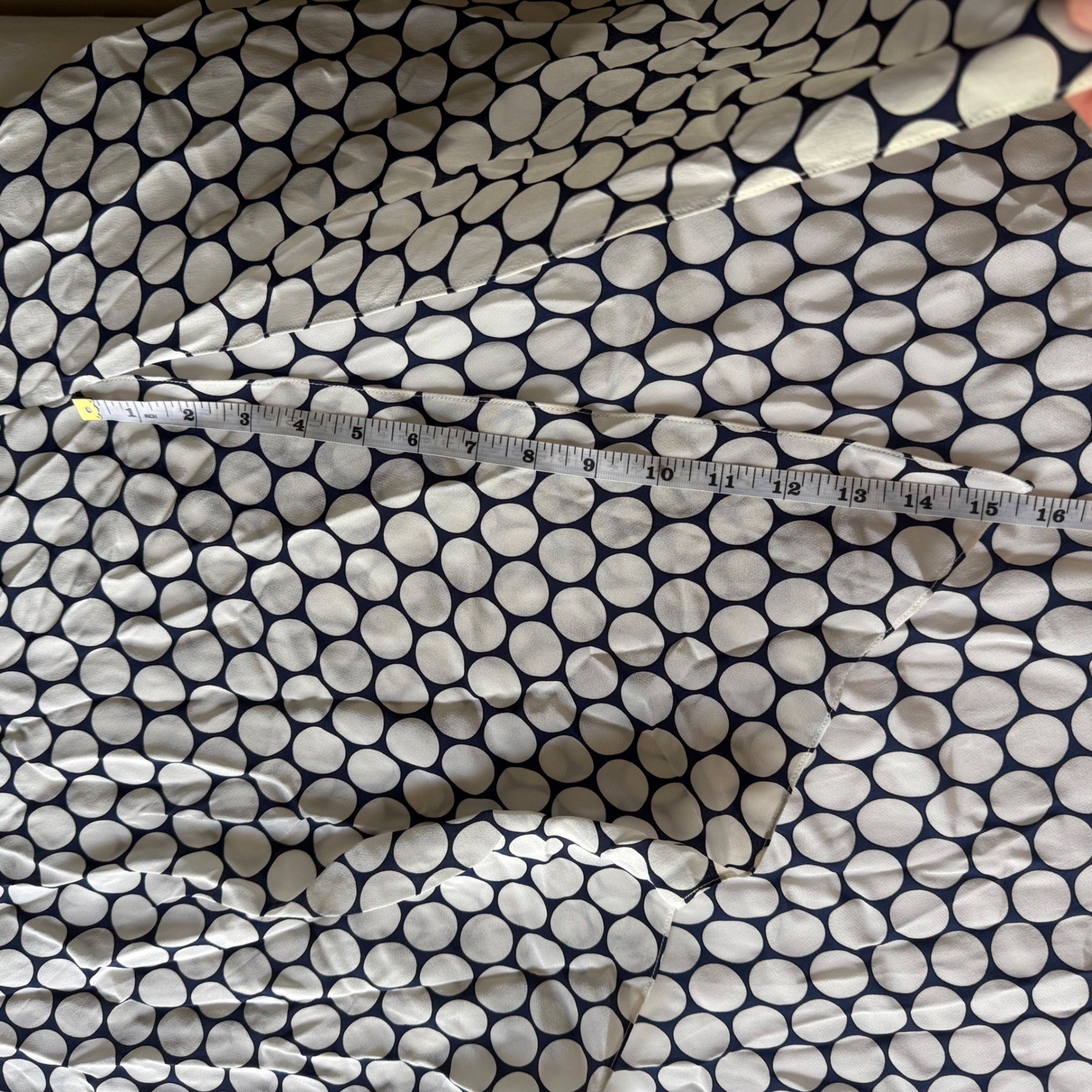 Diane von Furstenberg DVF Silk Boltin Dot Asymmetric Hem Midi Dress Small NWT