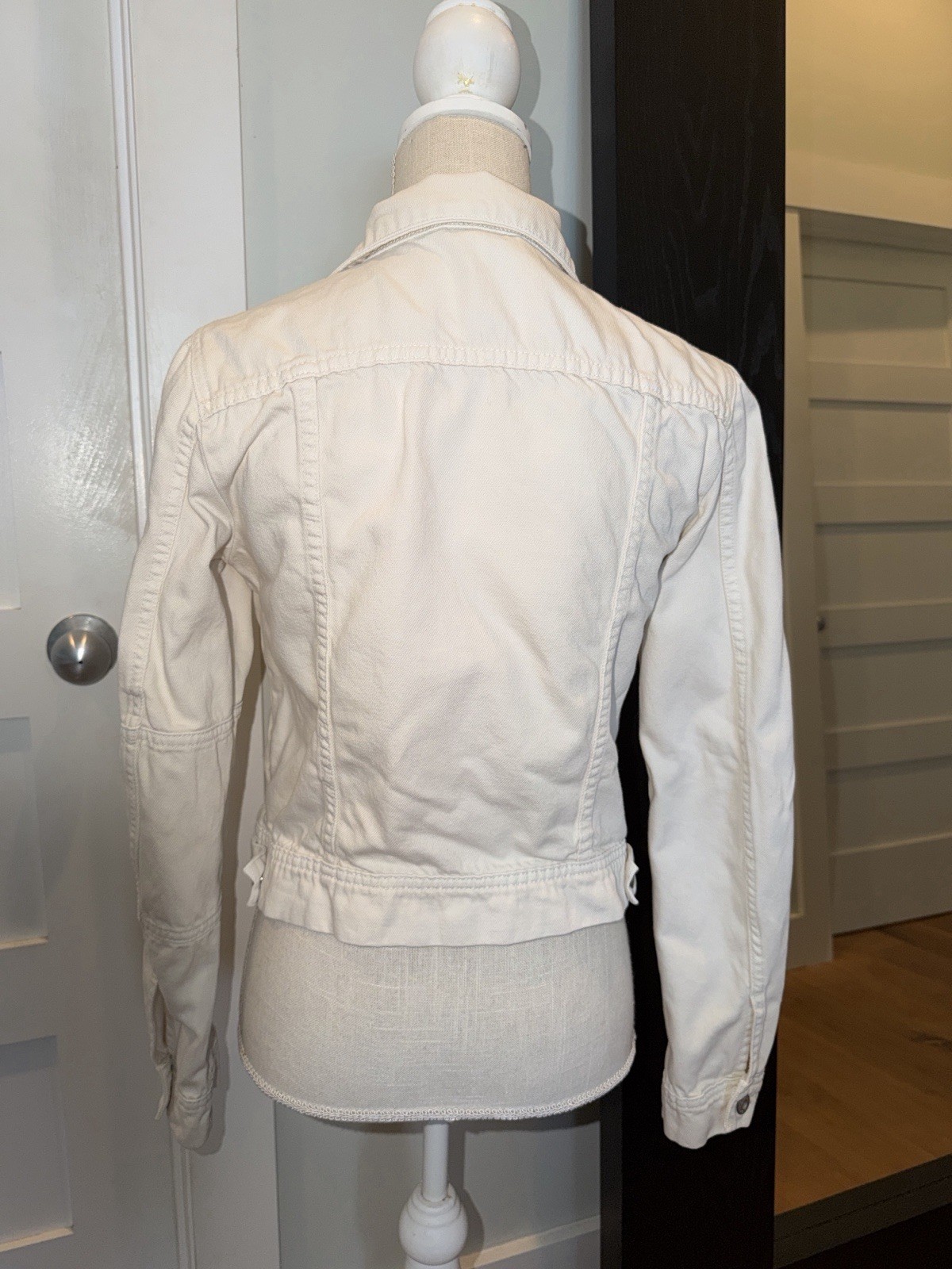 Free People Rumors Denim Jacket XS Ecru *We The Free $98