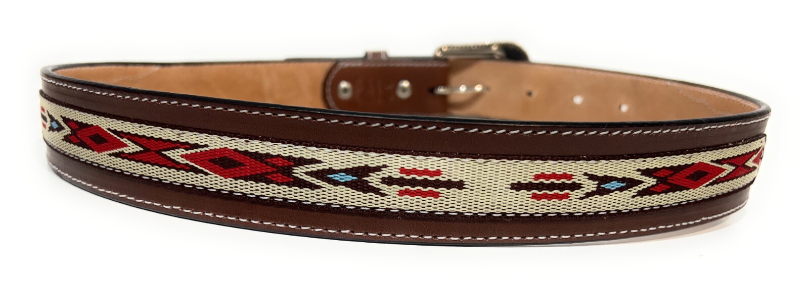 MEN’S HEAVY DUTY WESTERN LEATHER BELT. SOUTHWESTERN STYLE COWBOY RODEO BELT