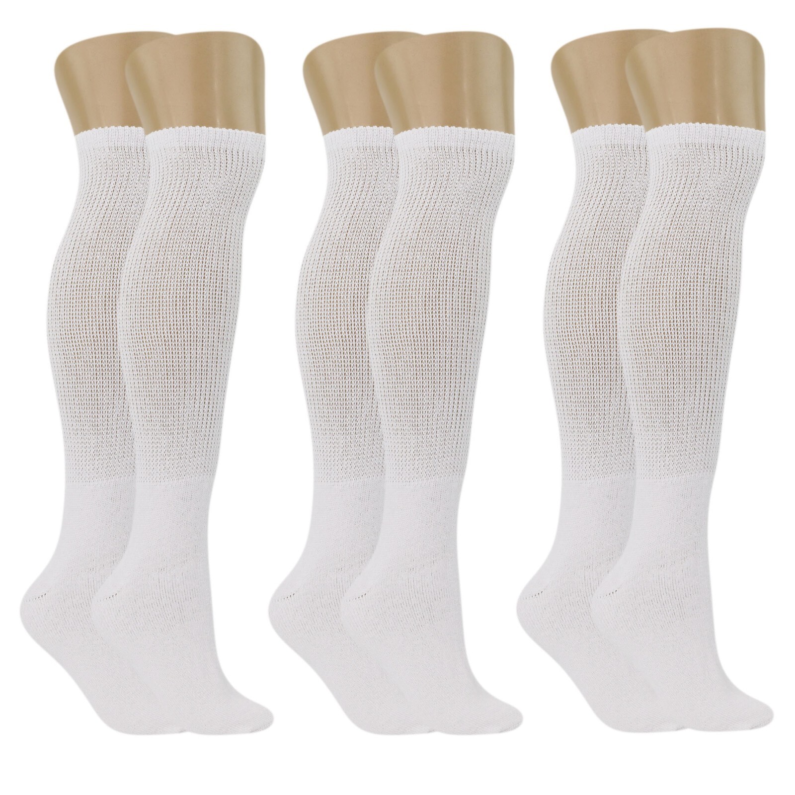 Men’s Diabetic Over The Calf CREW SOCKS ”circulatory Health ~OTC~Knee High” NEW