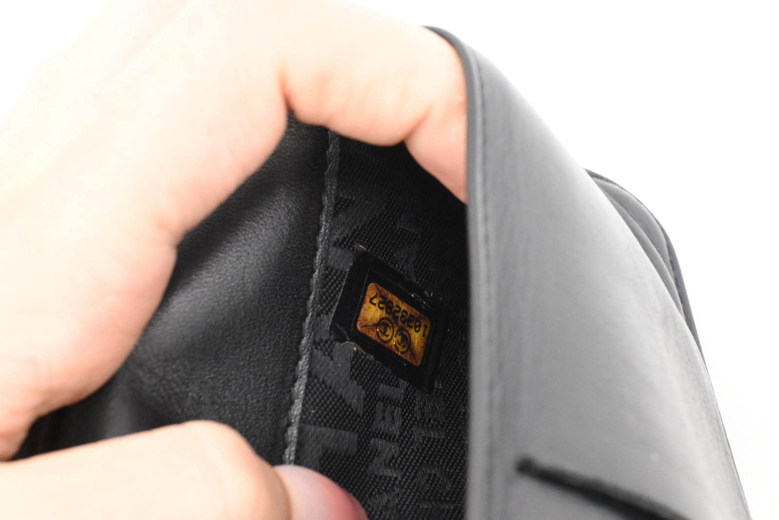 Authentic Chanel Matelassé Purse, Black Leather