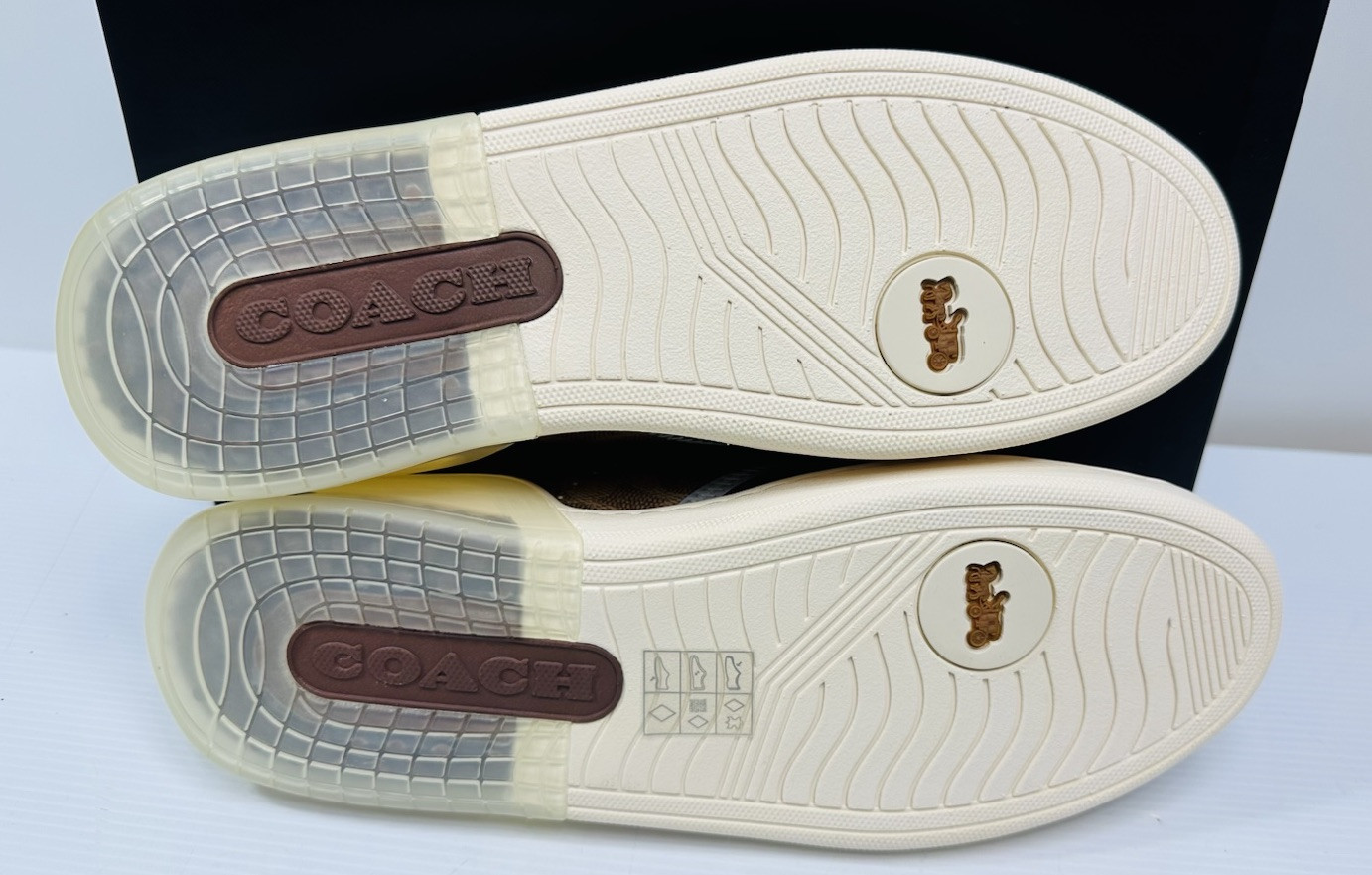 Coach Men’s Citysole Court Sneaker Brown CC Monogram Size 10