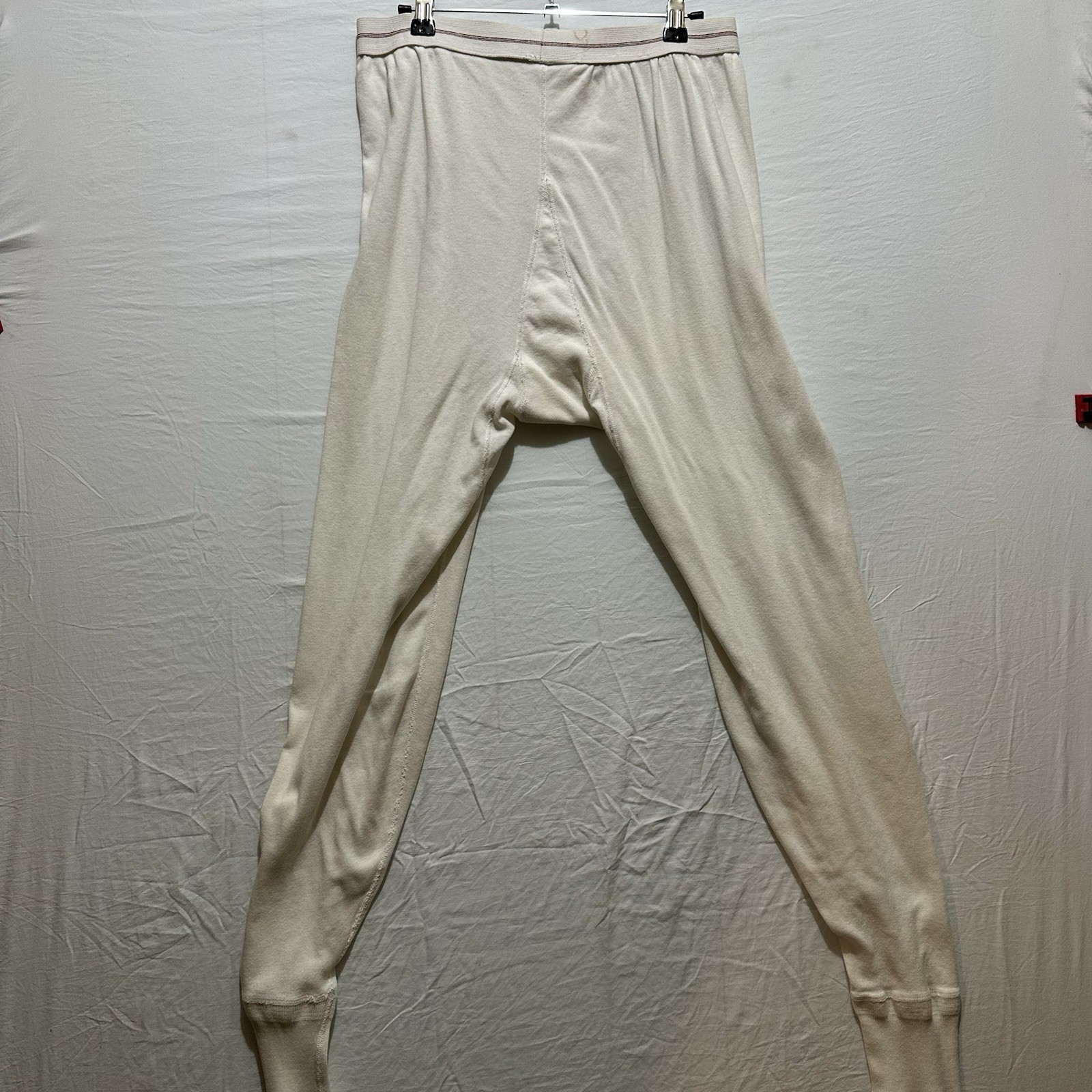 1950s Thermal Underwear Hanes Combed Cotton Long John’s Size 44 E3 Vintage