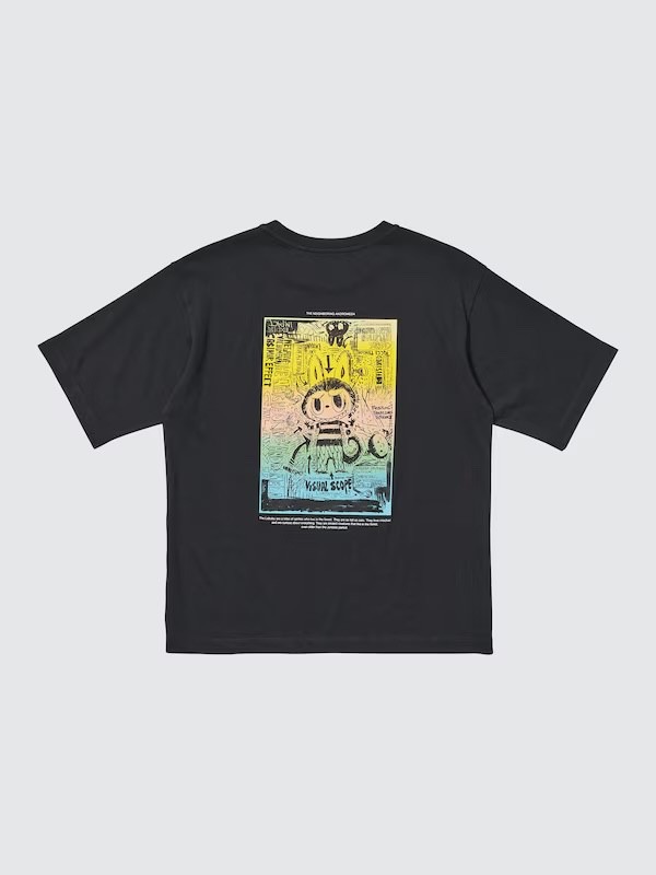 (US) UNIQLO x POP MART Labubu Tee L Blck/White North America Exclusive Authentic