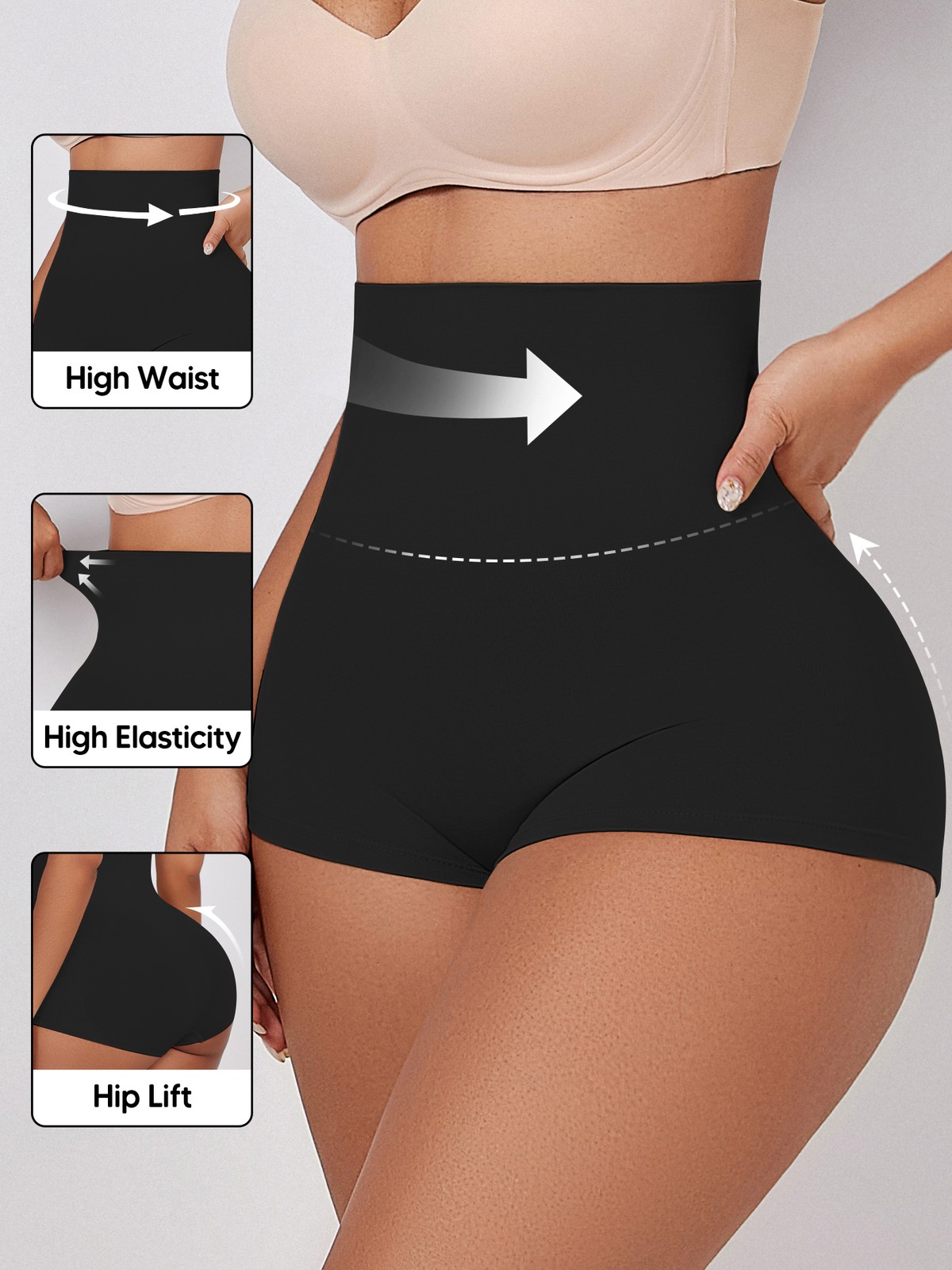 Women Tummy Control Shapewear High Waisted Body Shaper Shorts Slimming Panties