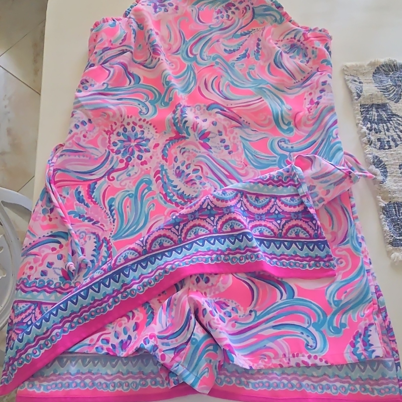 Lilly Pulitzer Pearl Romper Mini Dress Dont Be Jelly Prosecco Pink 6