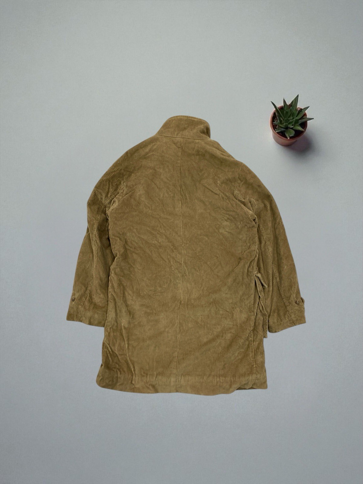 VTG Burberry London Corduroy Jacket Sherpa Lined Beige Nova Check Men Sz L