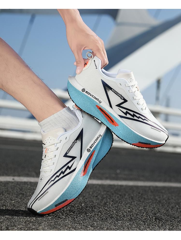 Running Shoes Carbon Board Speciality Marathon Men Sports Breathable Lightweight