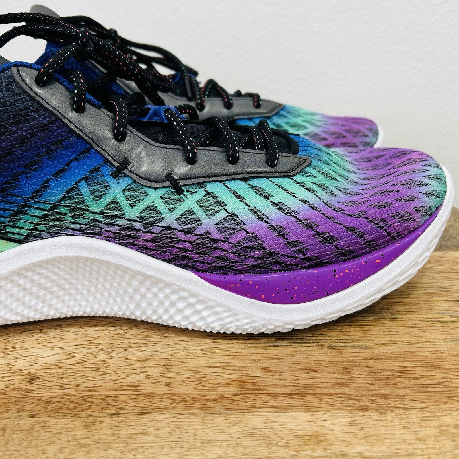 Under Armour UA Curry Flow 10 Low Northern Lights Purple Mens 14.5 3025621-500