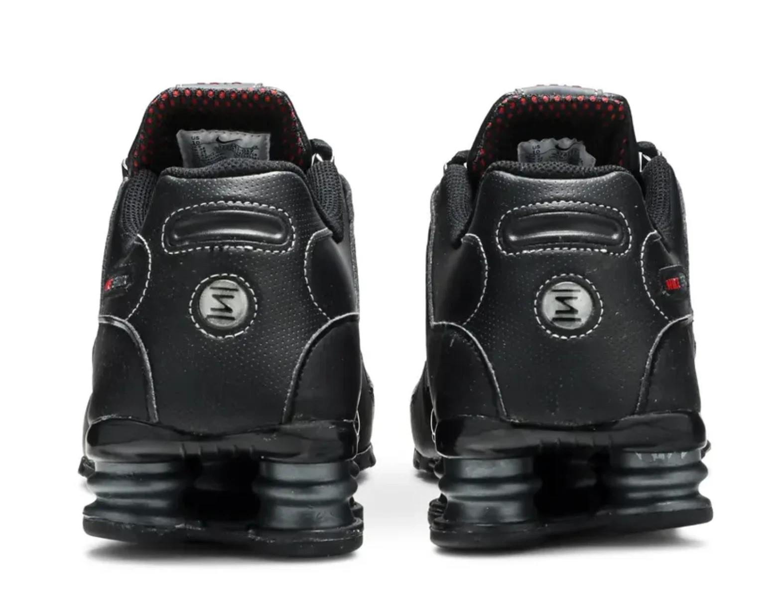 Nike Shox NZ Black White Varsity Red Sneakers 378341-017 Mens Size