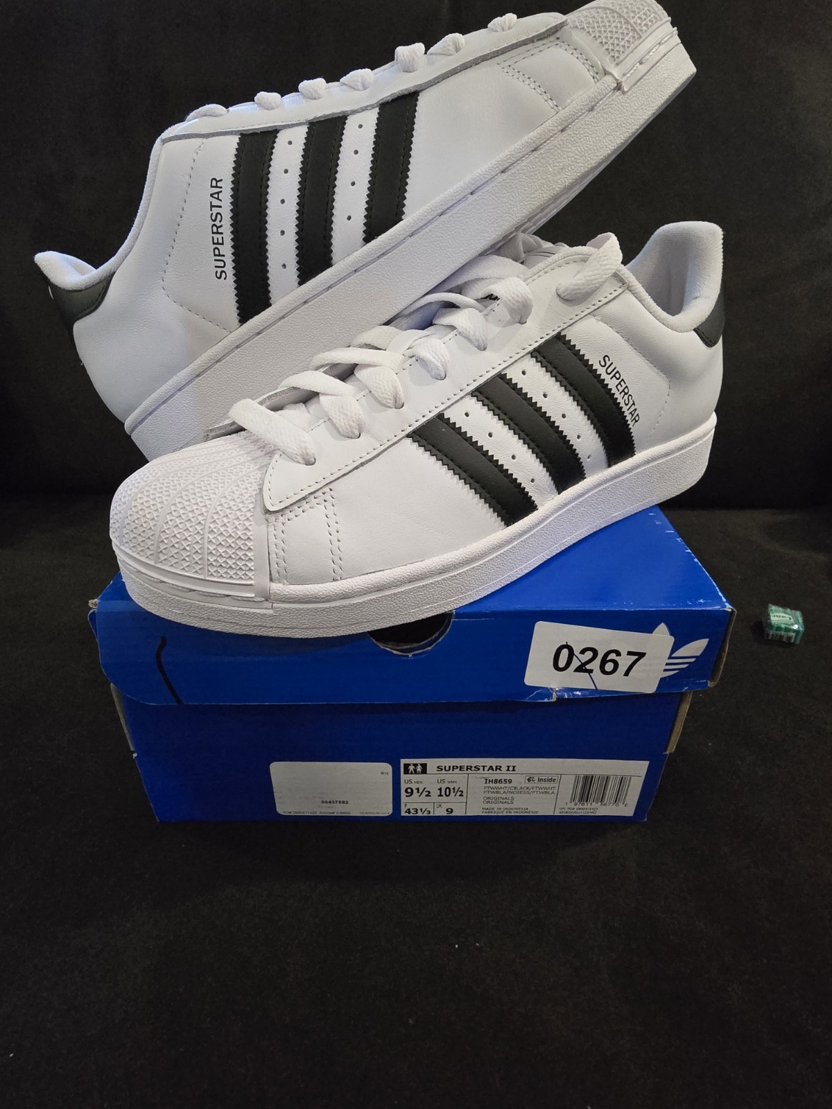 adidas Superstar II Men’s Low Top Sneakers White/Black IH8659