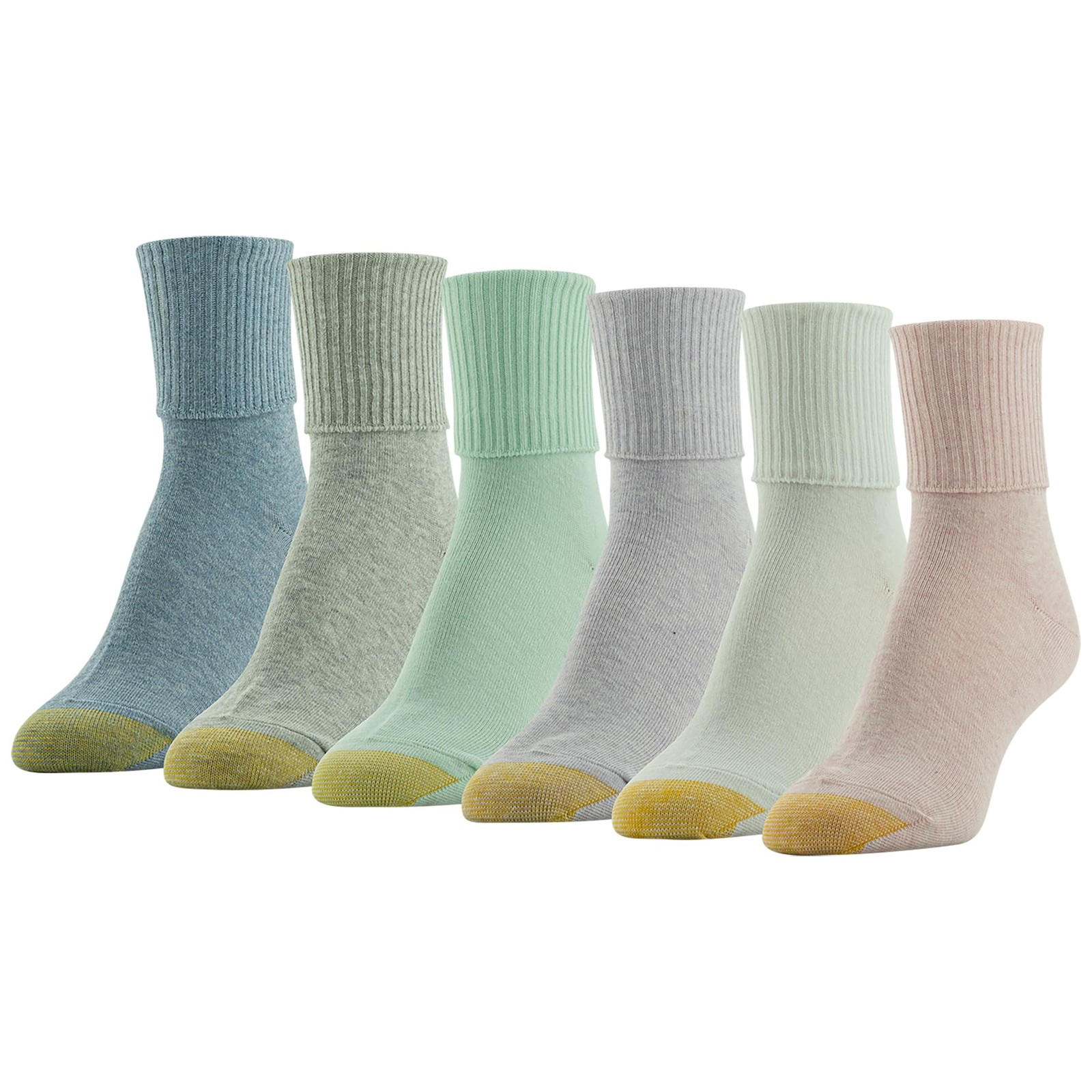 Women’s Classic Turn Cuff Cotton Ankle Socks Multipairs Pack for Casual Wear