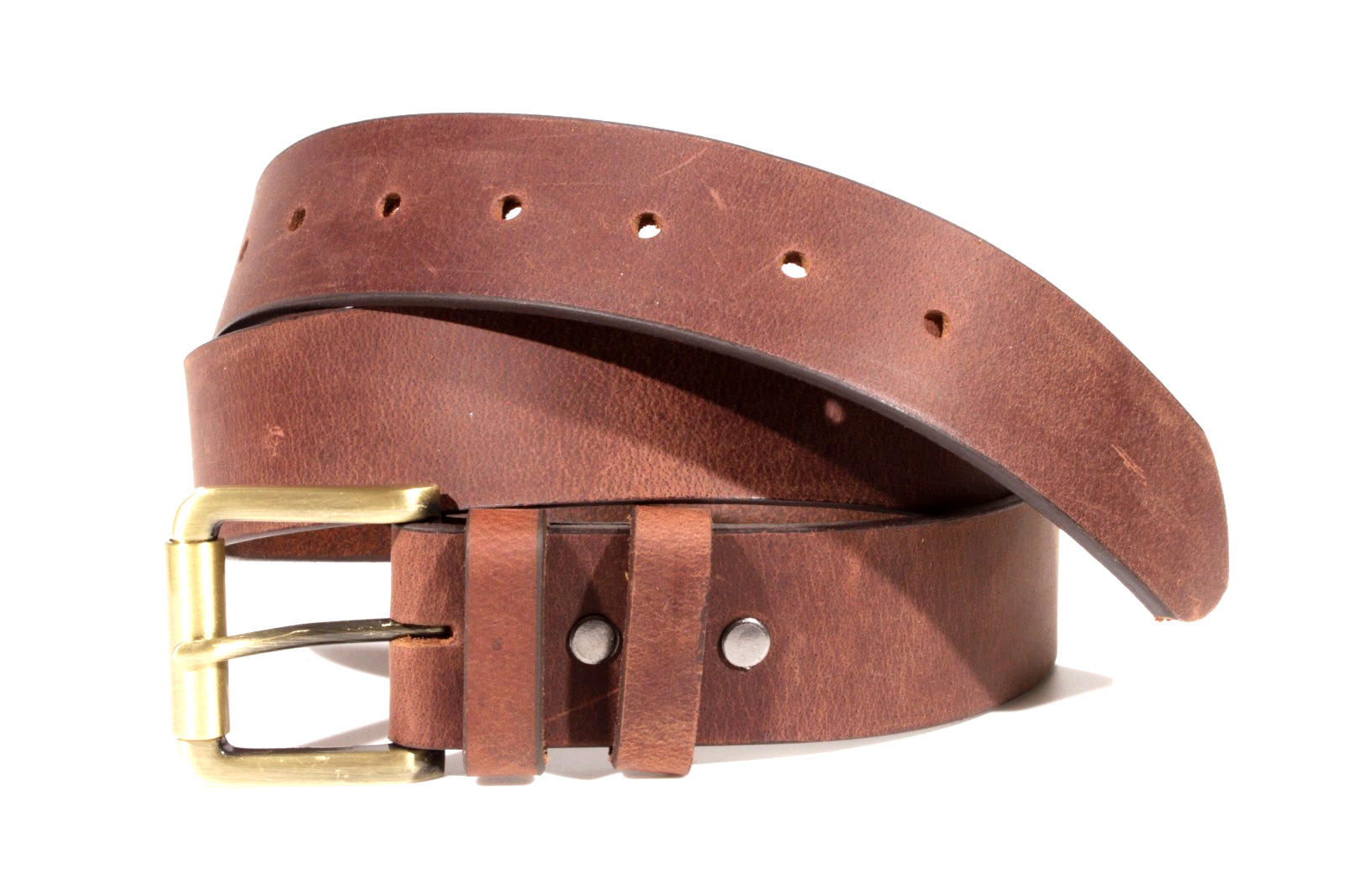 Men’s Full Grain Buffalo Leather Belt 1.5″ Heavy Duty Handmade USA Westren