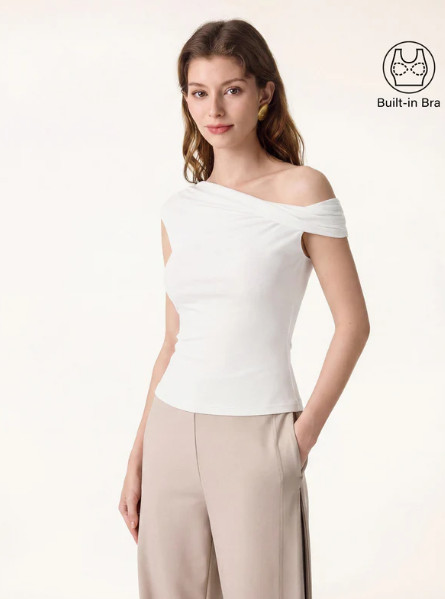 OGL Eco-SkinKiss® Multi-wear Versatile Necklines Bra Top, Pure White