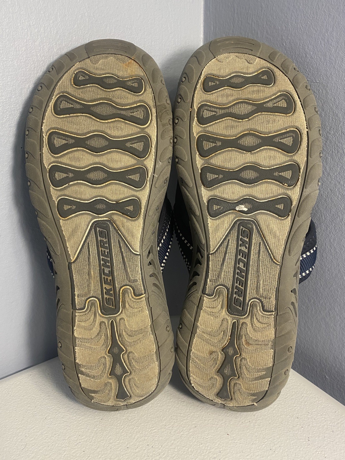 Skechers Outdoor Lifestyle Womens Reggae Navy Slip On Sandals Slides Size US 8