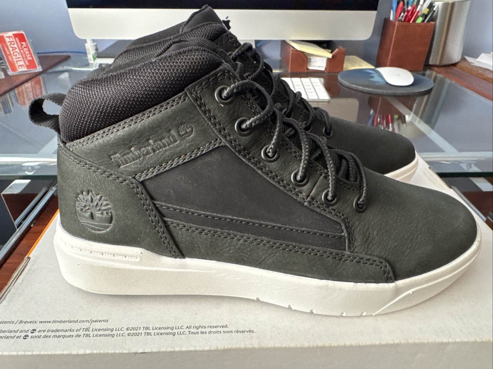 Timberland Men’s Allston Sneaker Mid Black Nubuck (TBOA69V5W05)