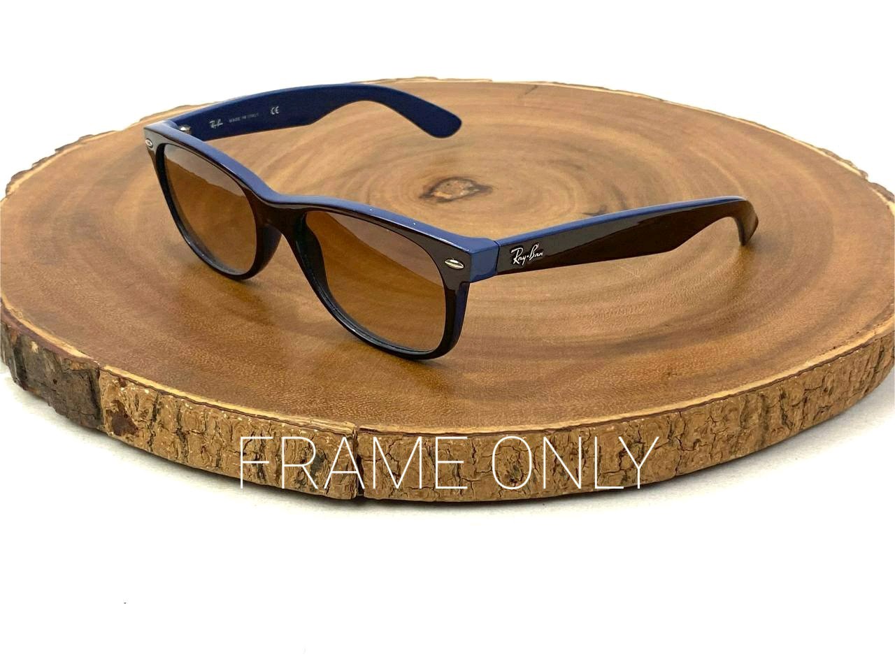 Ray Ban Sunglasses FRAME ONLY NEW WAYFARER RB 2132 874/51 Blue 55 18 mm Italy