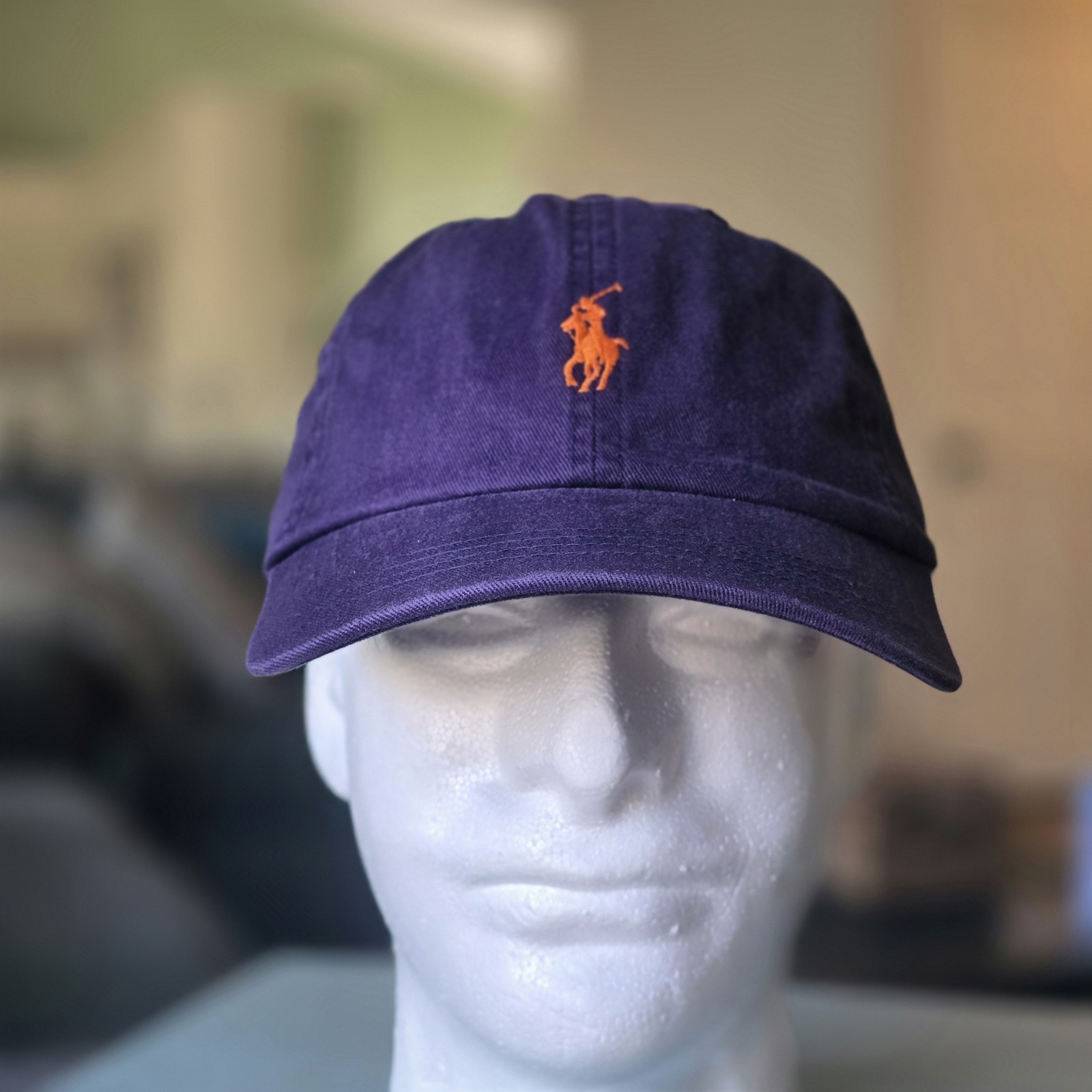 Polo Ralph Lauren Men’s One Size Cotton Chino Adjustable Ball Cap Purple