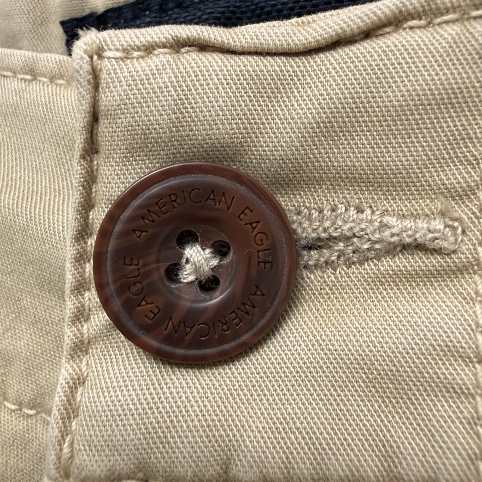American Eagle Mens Shorts Next Level Flex Bermuda Khaki Tan Size 31 NWT