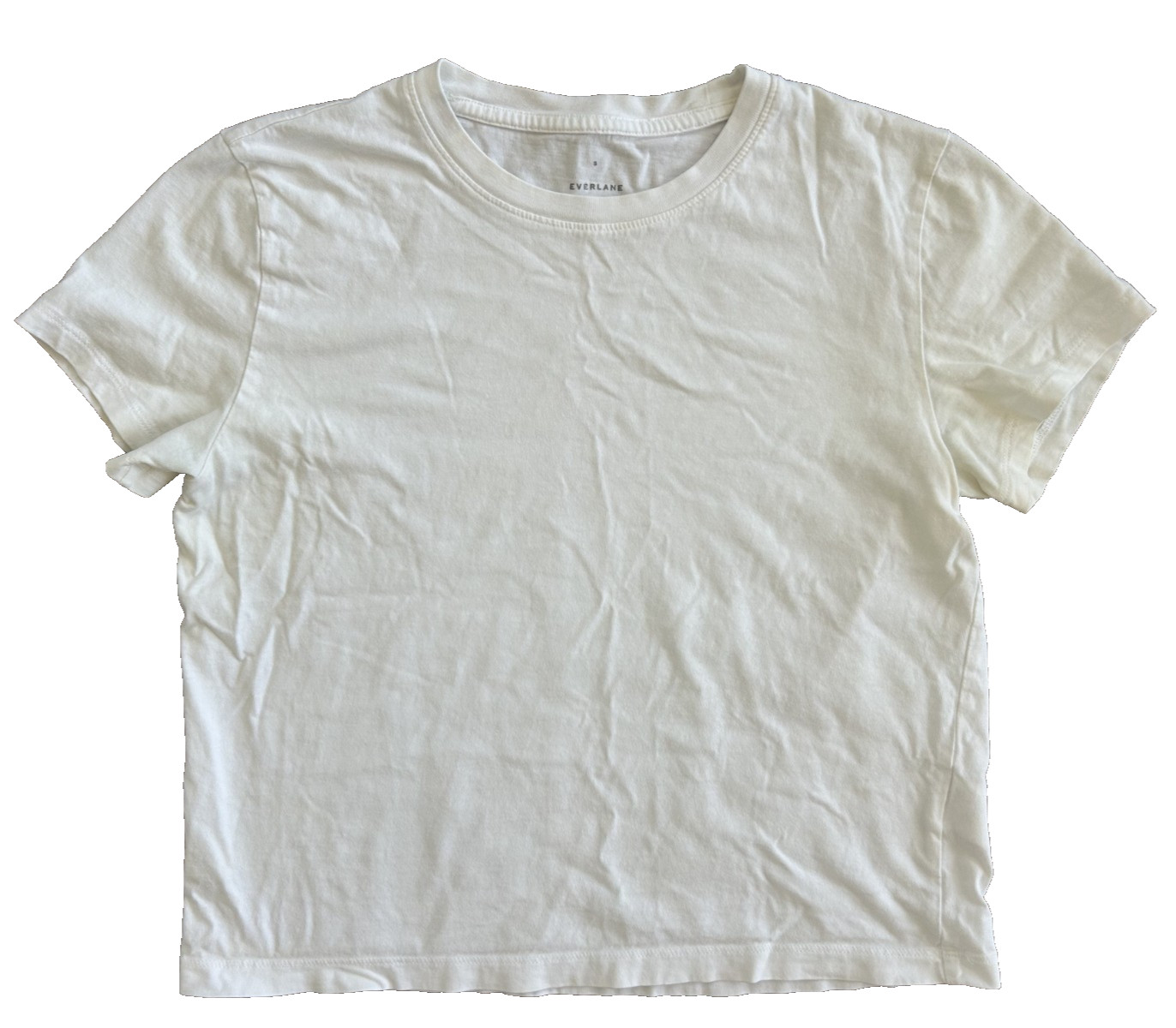 Everlane – The Box-Cut Tee in Essential Cotton – White – Size S