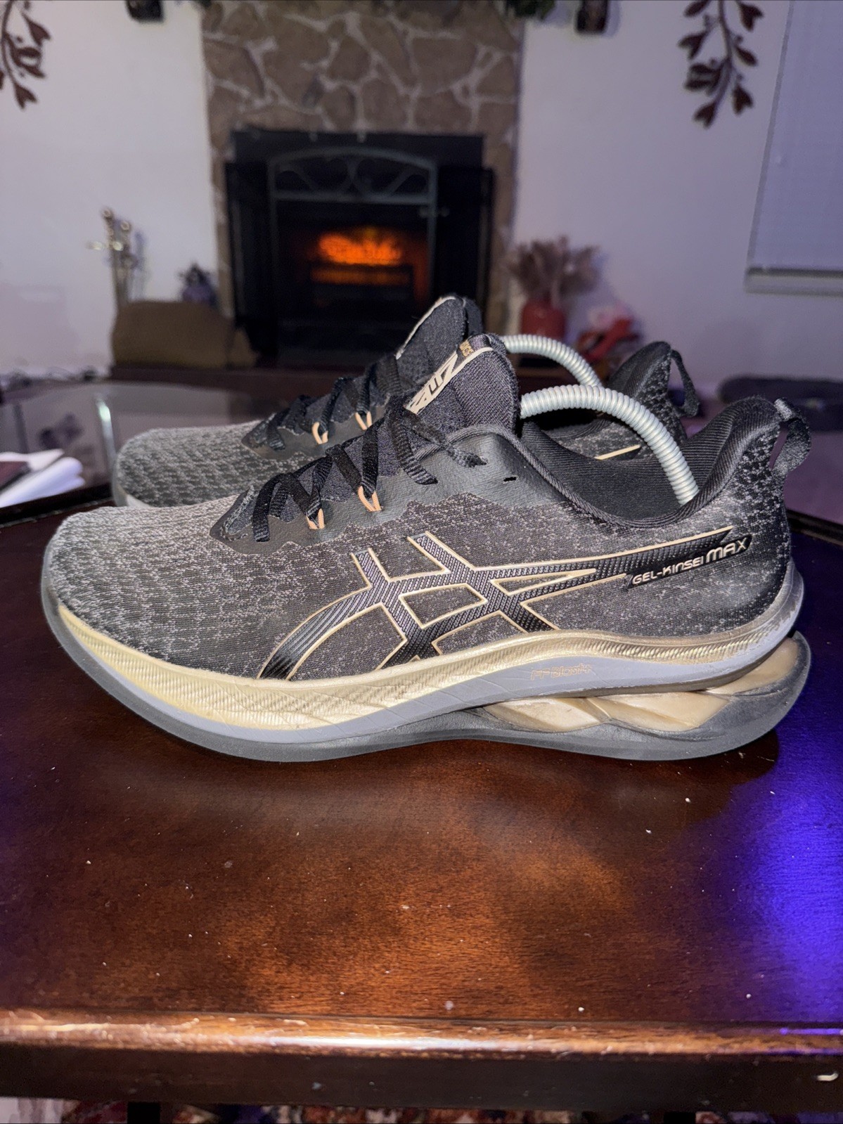 ASICS Gel Kinsei Max Platinum Black Champagne 1011B927-001 Size 11