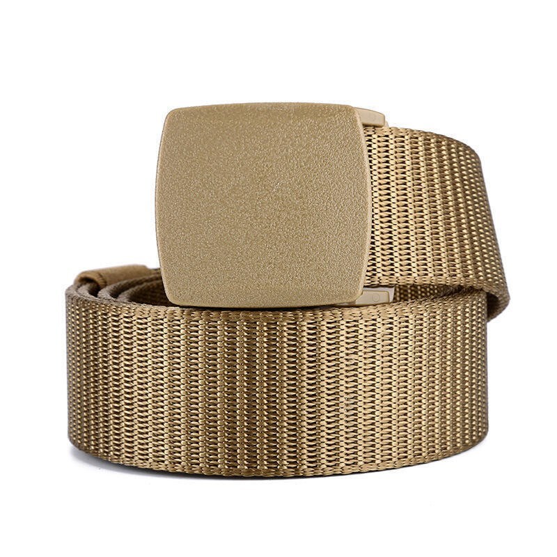 Mens Unisex Canvas Webbing Belt Regular Size Military Style Tactical Buckle Belt