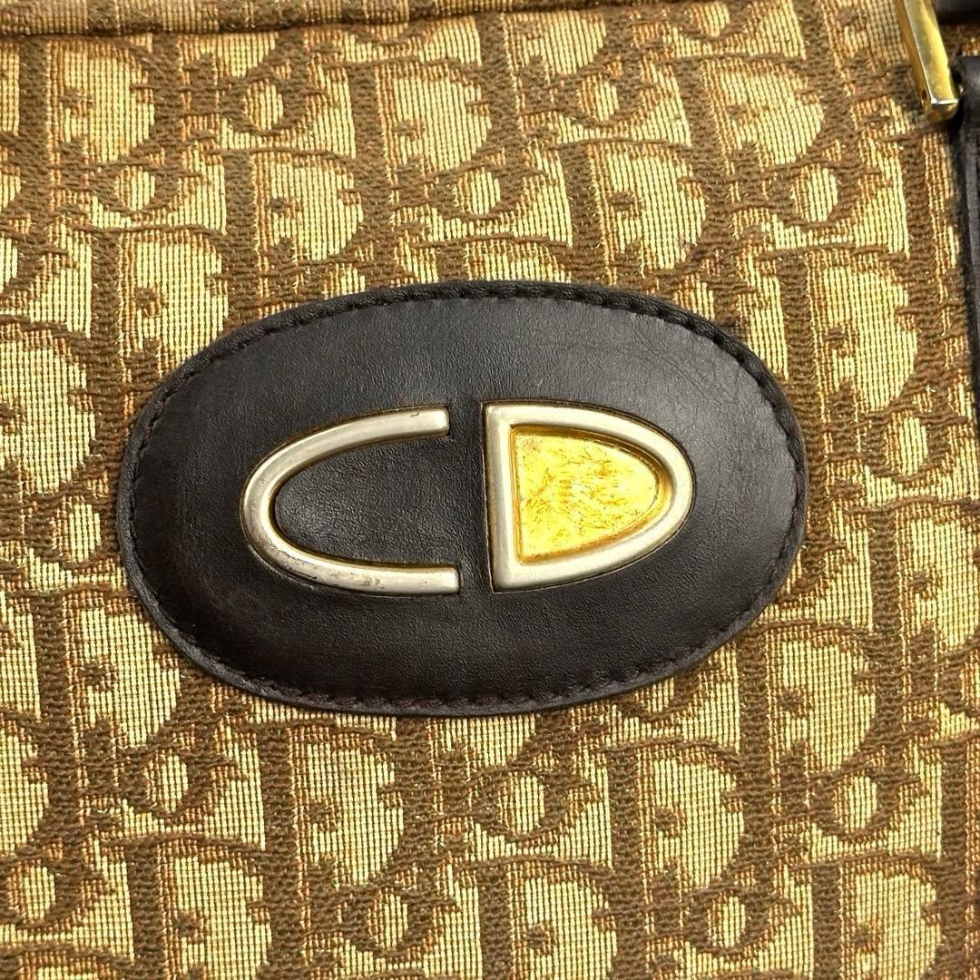 Christian Dior Bag Condition Dior Handbag Trotter Brown Canvas Leather