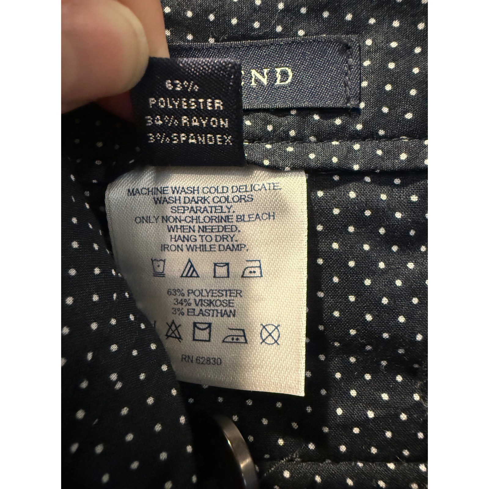Lands End Womens 16 Dark Charcoal Gray Stretch Flannel Full Leg Pants NWT 322705