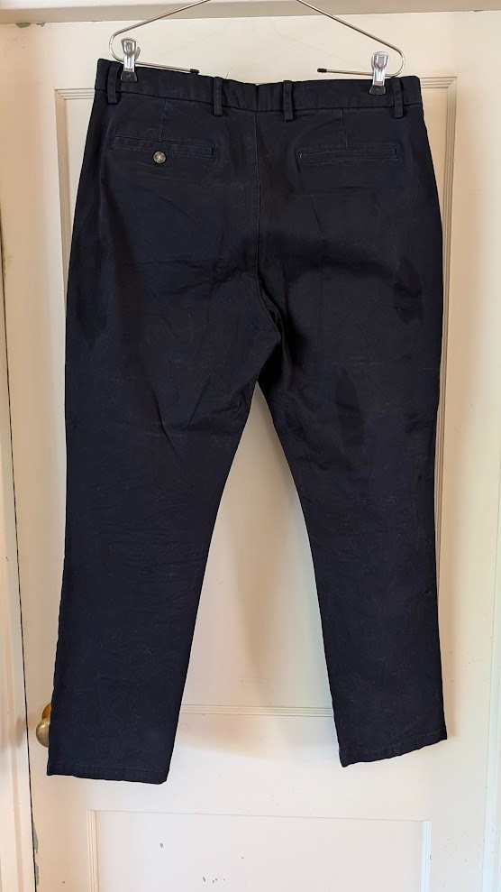 Old Navy Straight Rotation Chino Pants 34×30, Black, 98% Cotton, 2% Elastane