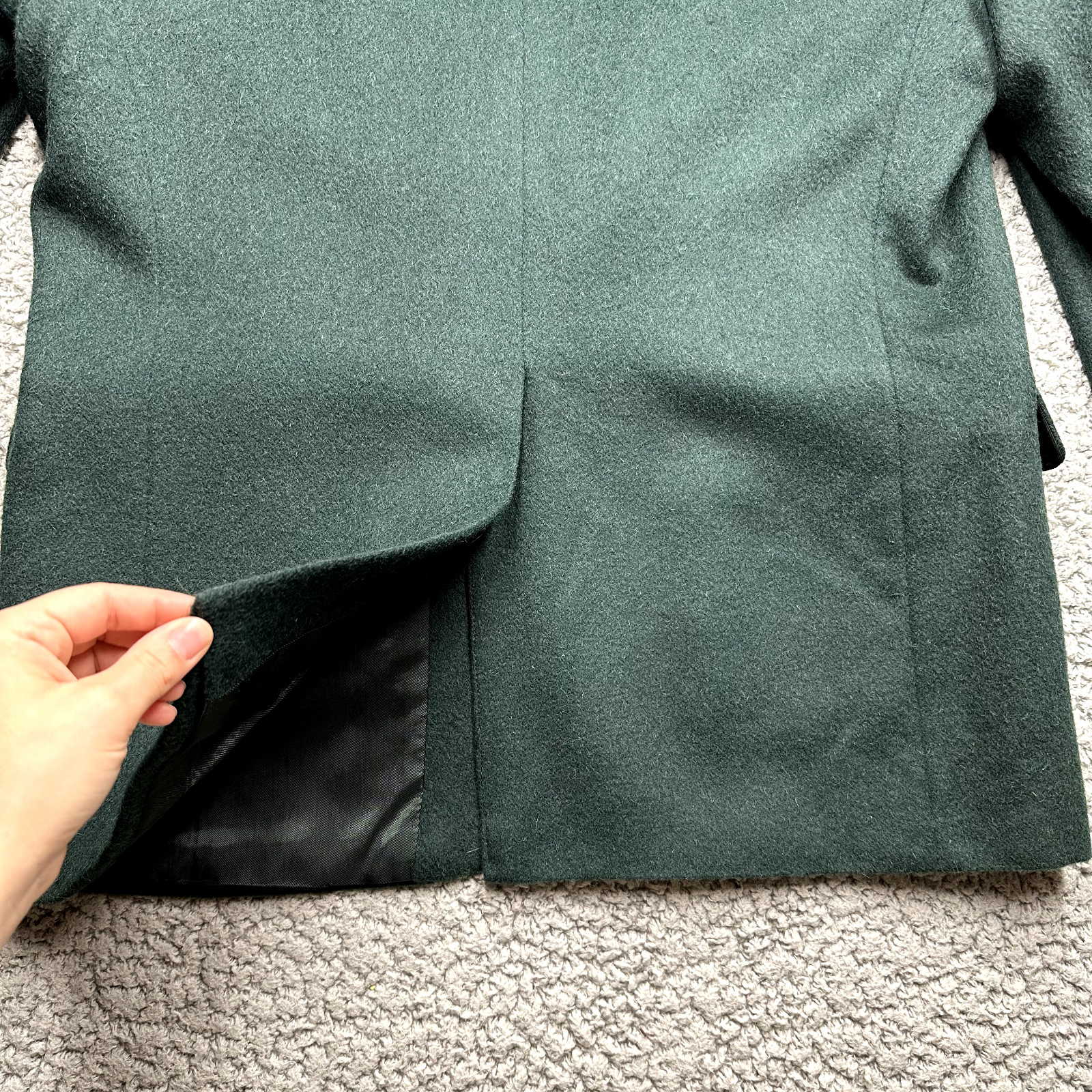 Tailors Row by Deansgate 100% Camel Hair Blazer Jacket Green 42″ Chest 31″ Long