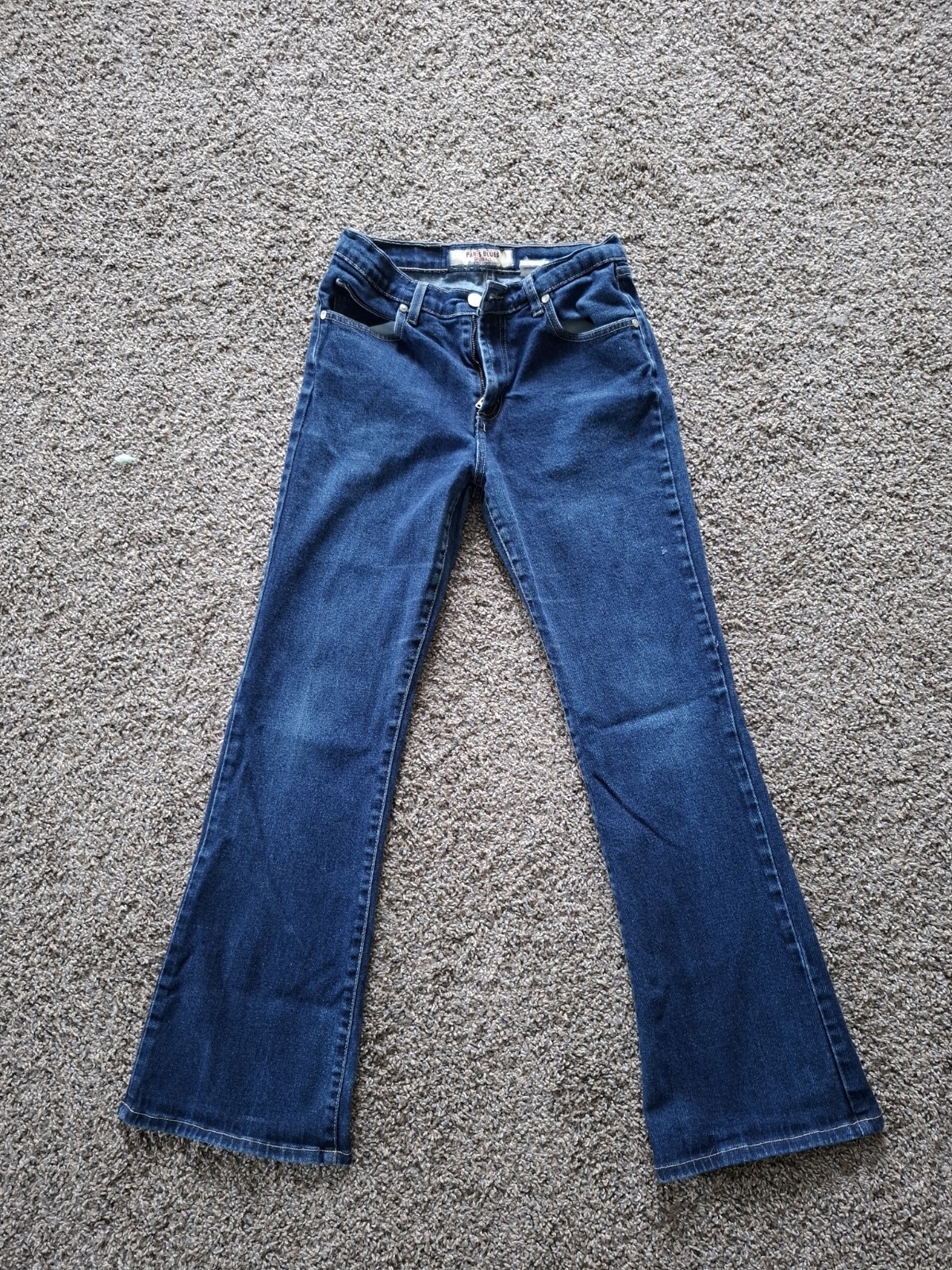 Y2k Paris Blues Medium Wash Mid Rise Bootcut Stretch 5-Pocket Jeans Juniors 3/4