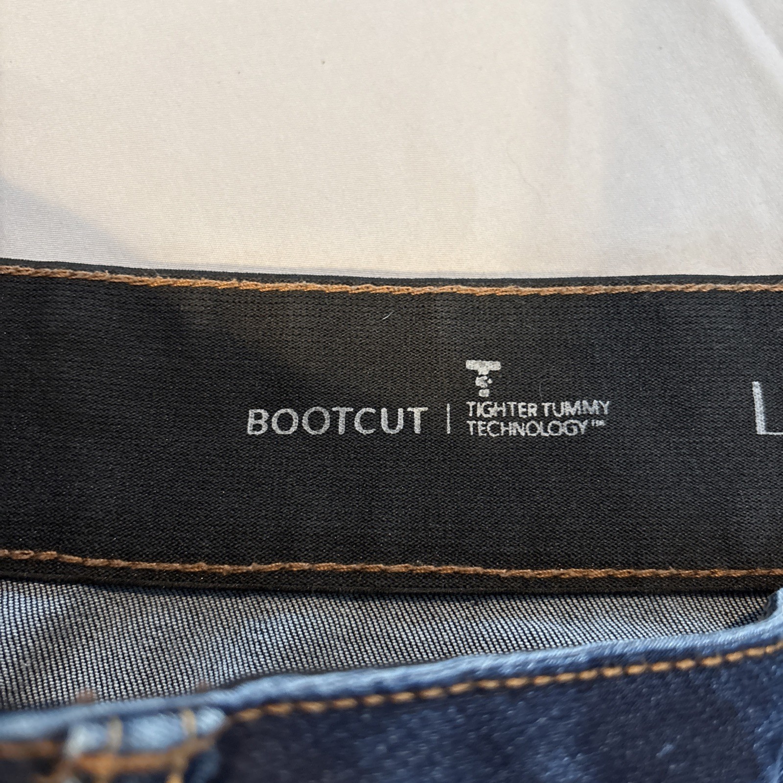 Lane Bryant Womens High-Rise Bootcut Denim Jeans Sz 20 Short Tighter Tummy Tech