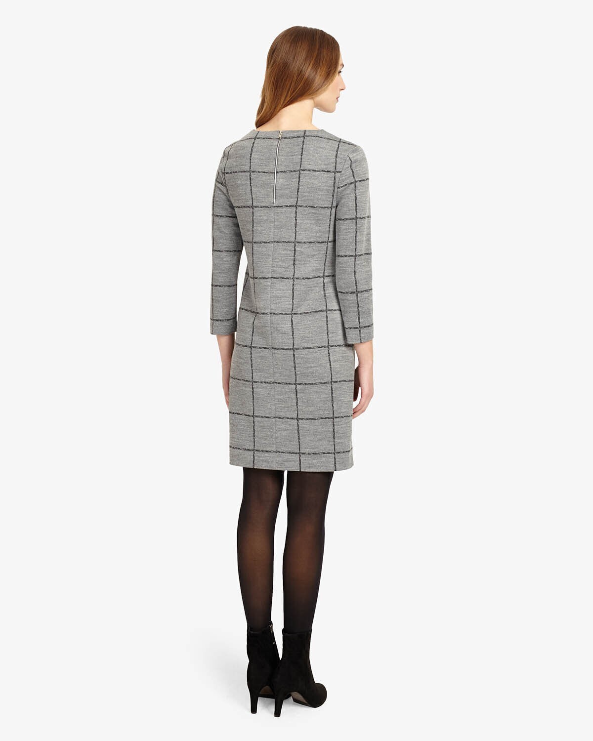 Phase Eight CeCe Grey Border Check Shift Dress/Tunic Size 14 RRP £75.00 CA1222