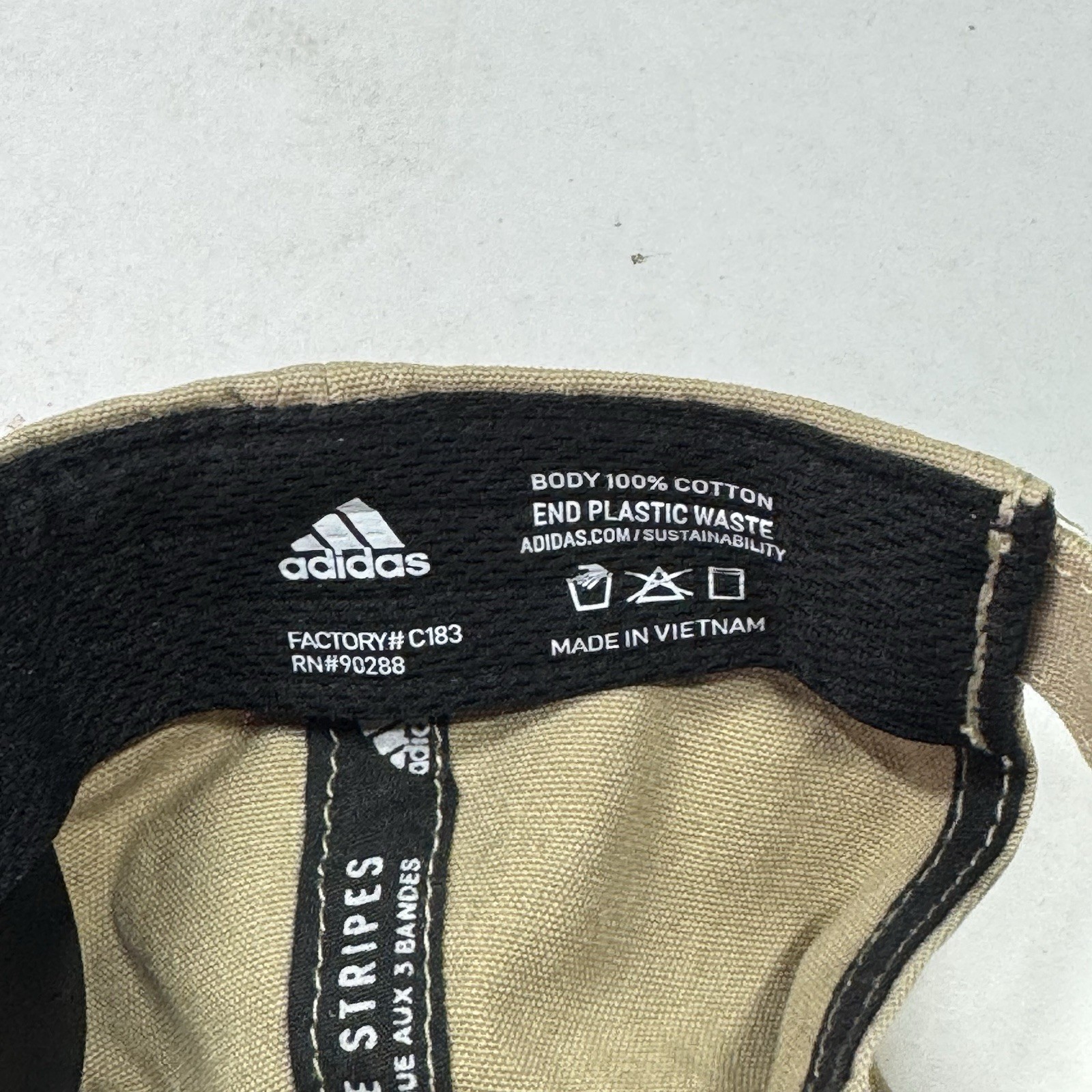 Adidas Ultimate Relaxed Cap Washed Khaki/Black Adjustable Fit