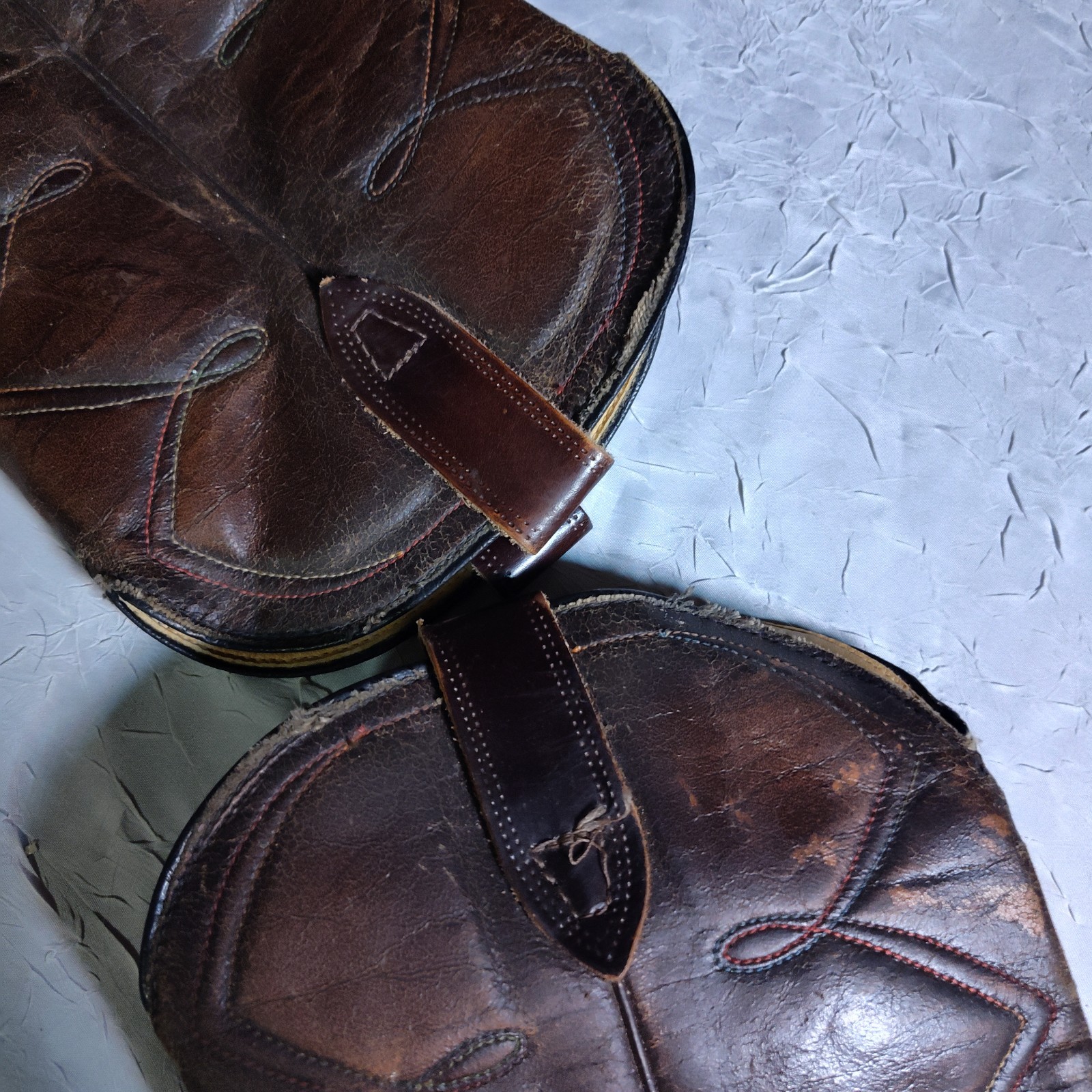 Vintage Laredo Boots Mens Size 9D Leather Western Brown Square Toe Cowboy 80s