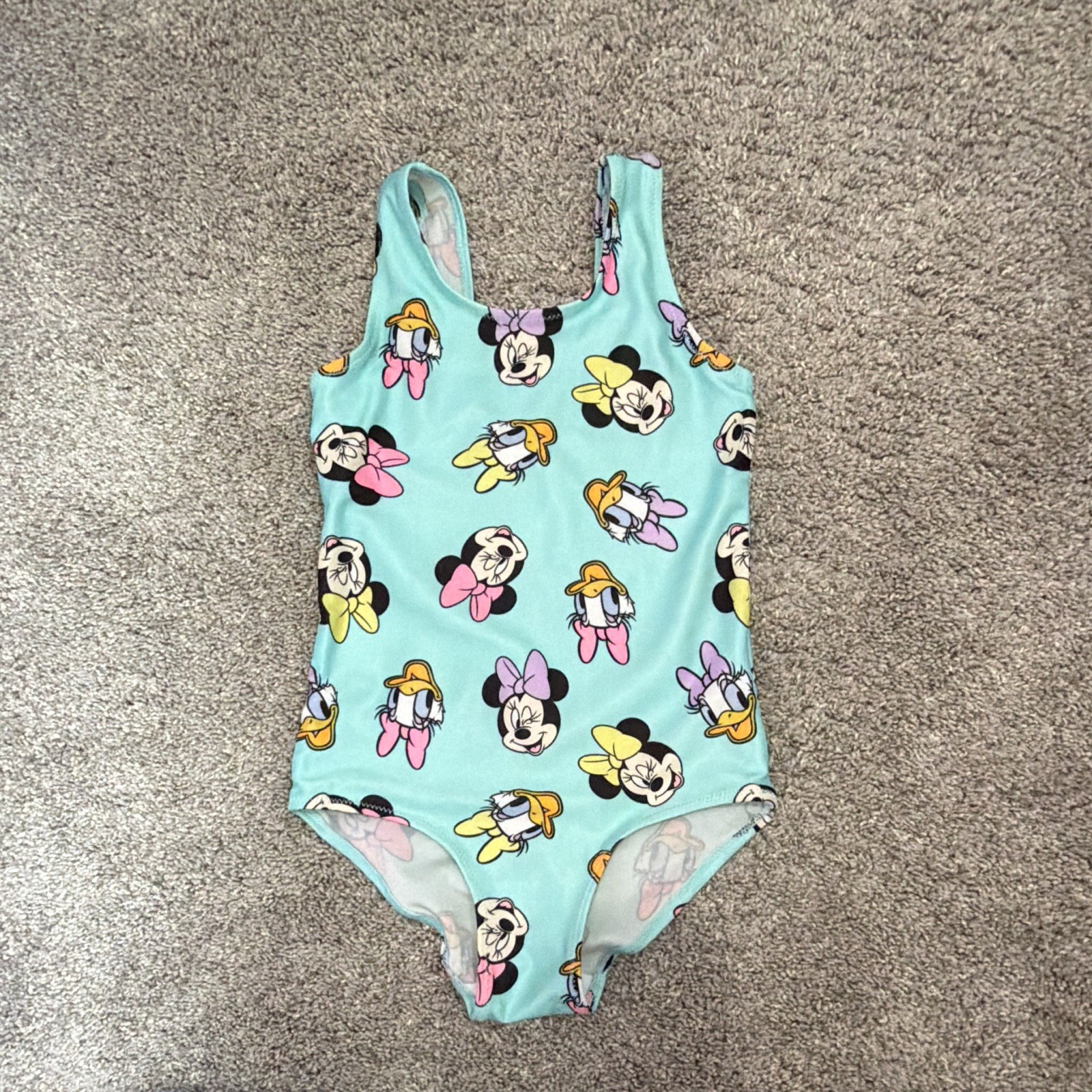 H&M Disney Minnie Mouse & Daisy Duck Blue One-Piece Swimsuit Girls 5T/6