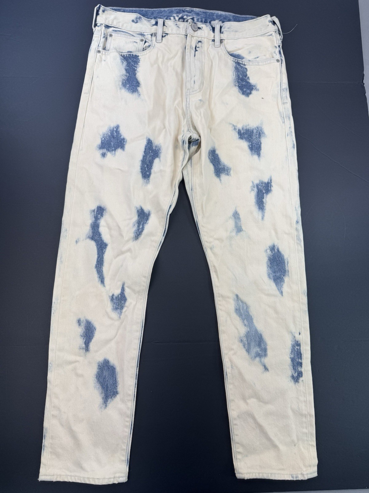 Pacsun Jeans Men 32×32 Acid Wash Splatter Moto Distressed Bleached Streetwear