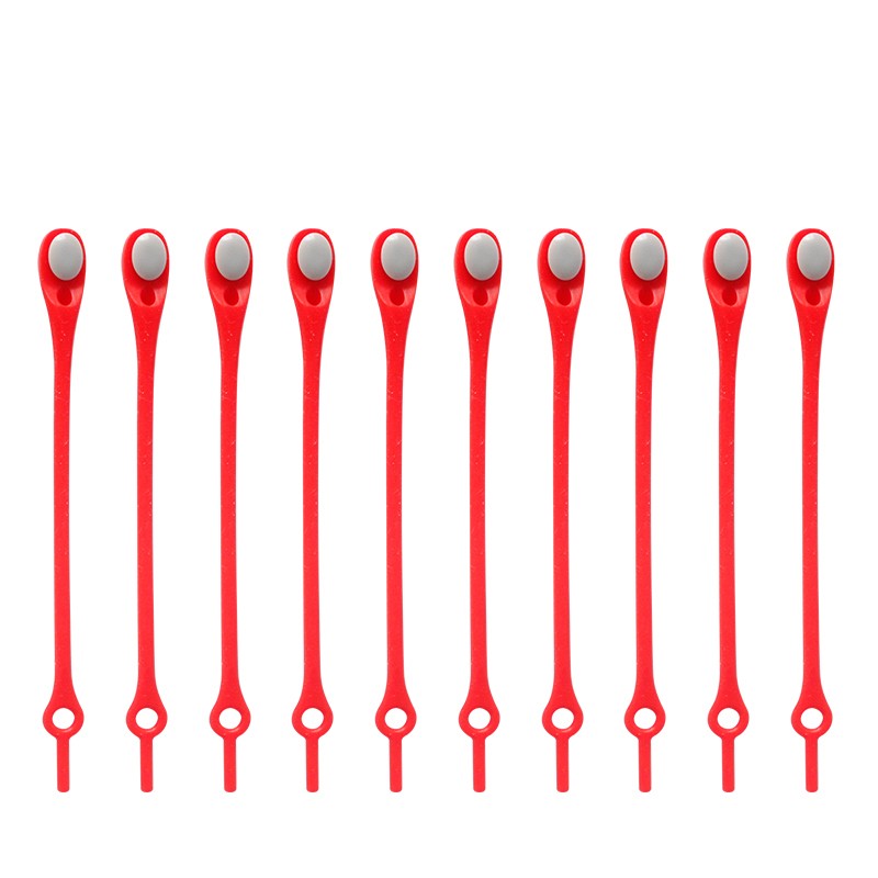 12-48Pcs Silicone Shoe Laces Elastic No Tie Easy Lazy Rubber Shoelace Adult Kids