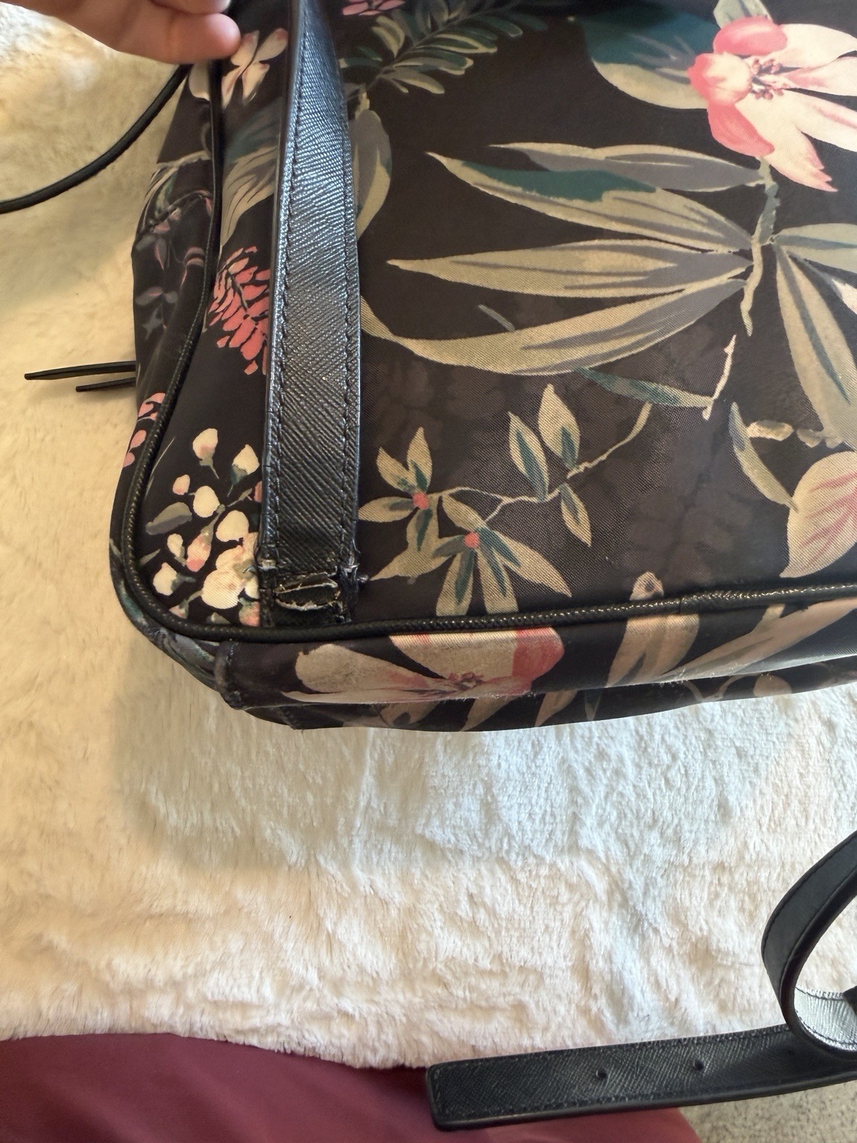 kate spade newyork floral backpack black about height 11.6in width 8.7in GREAT C