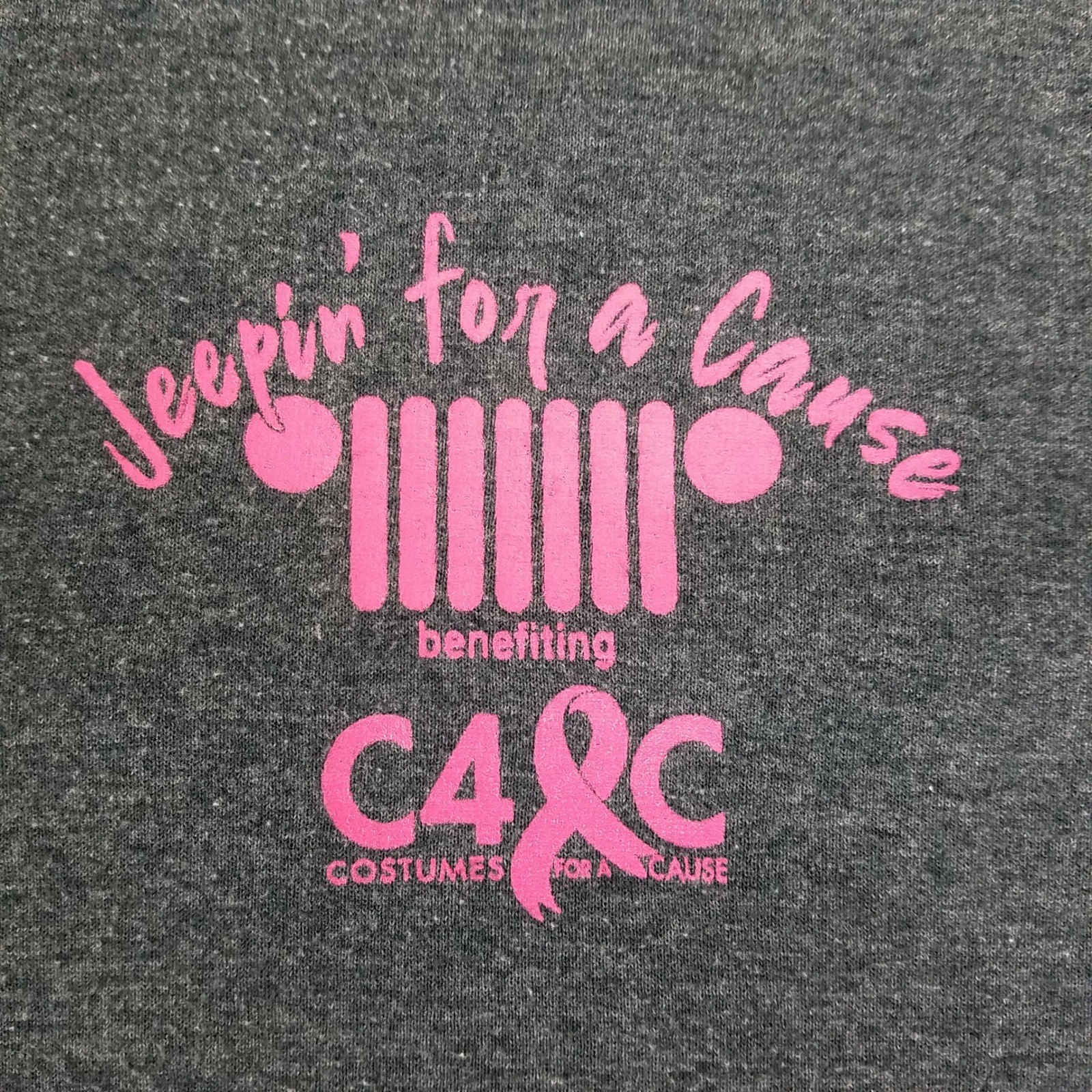 Gildan DryBlend Jeepin for a Cause Breast Cancer Awareness T Shirt 2XL