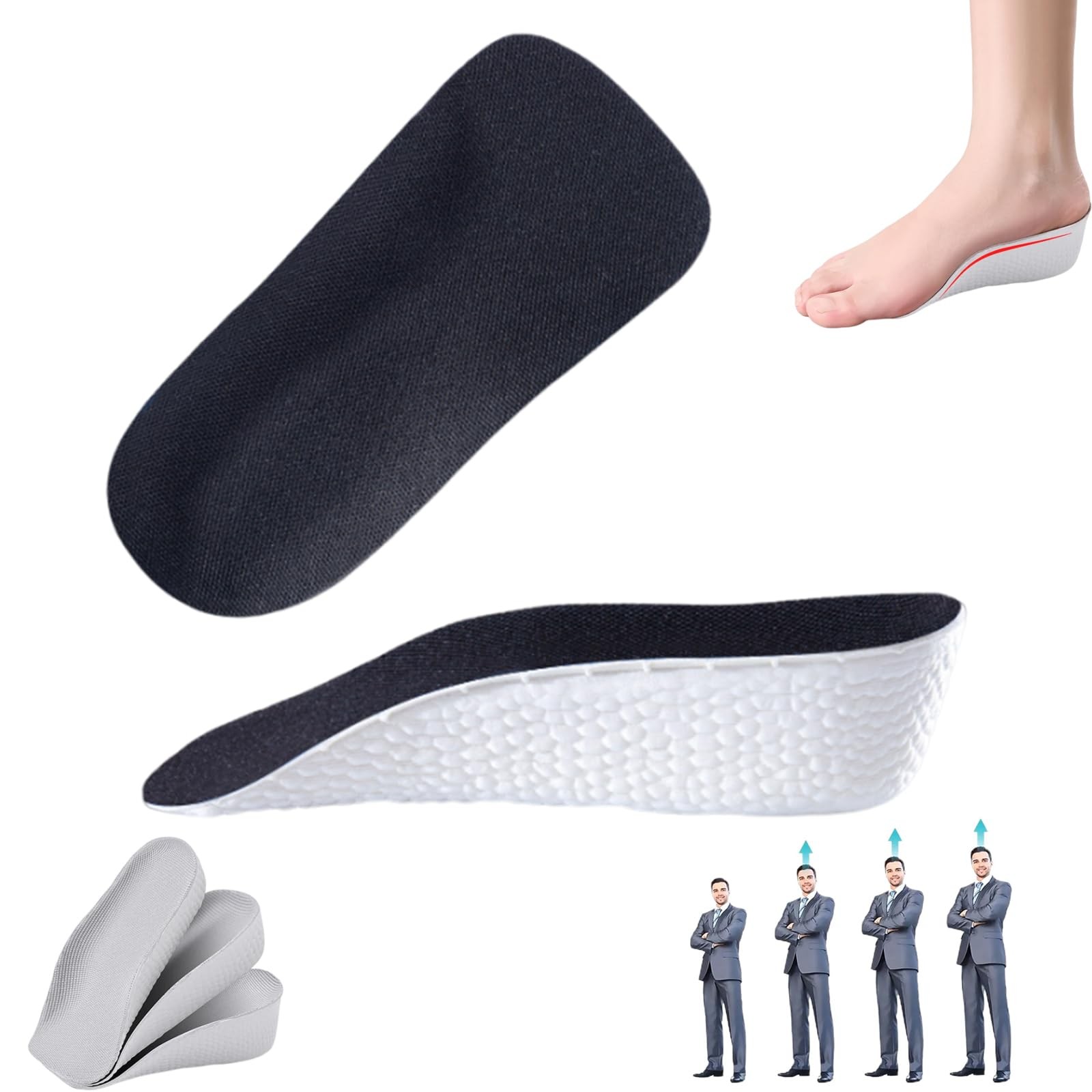 Brandone Insoles – Orthopedic High Pads 1.0 – Height Increase Insoles – Arch
