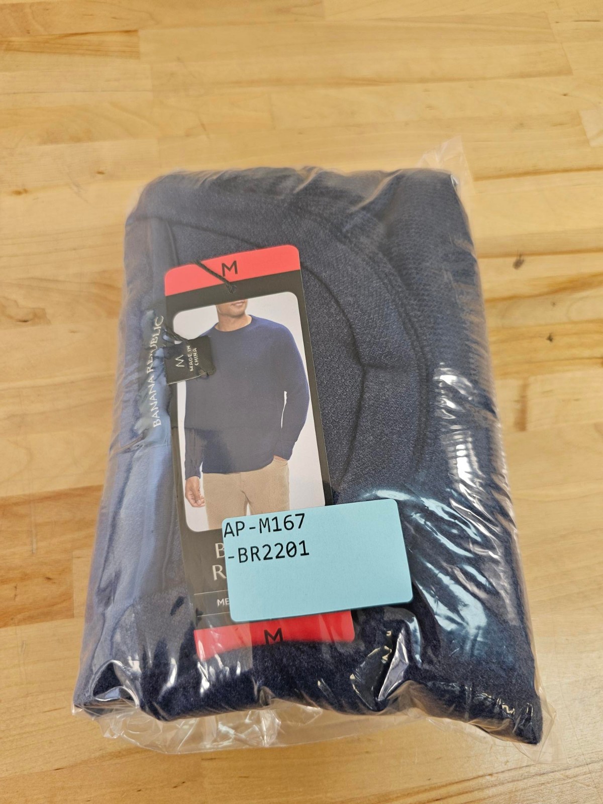 M / MEDIUM – BLUE – Banana Republic Men’s Merino Wool Sweater Crew Neck Pullover