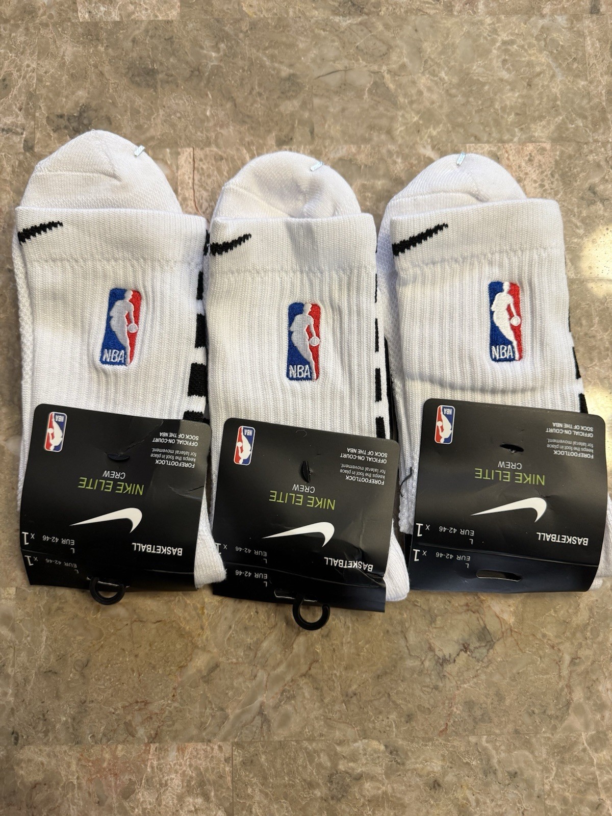 Nike NBA Ankle Socks Men’s Large 8-12 (3Pairs)