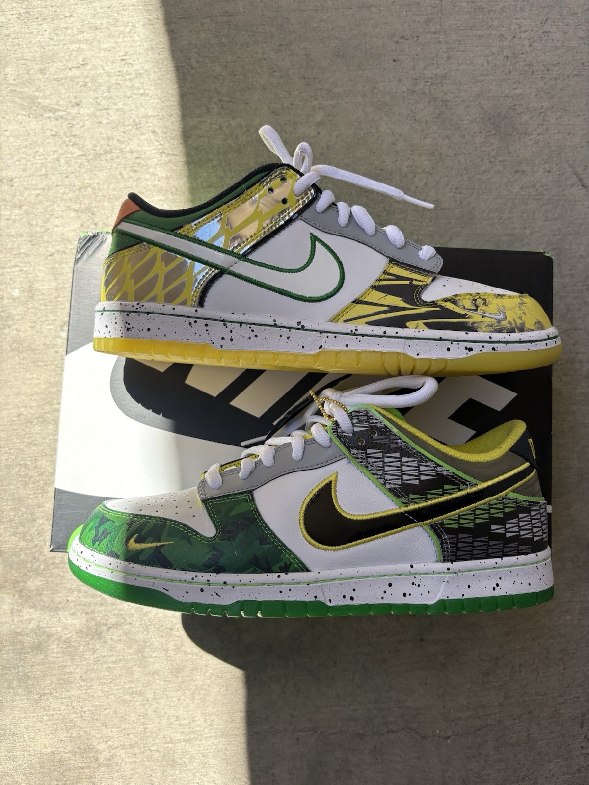 Nike Dunk PE Low What the Duck – University of Oregon Away – Size 10.5