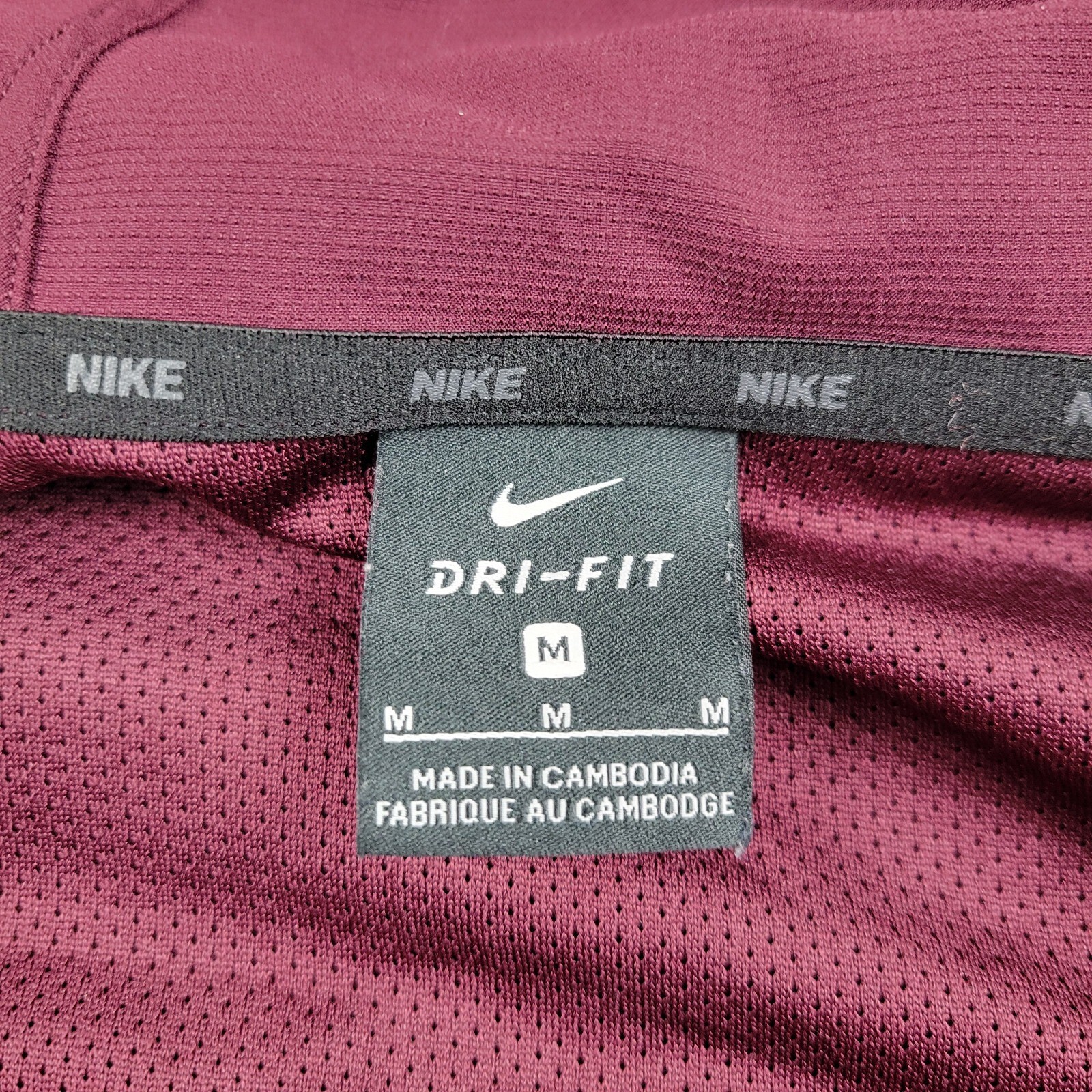 Nike Dri-Fit Full Zip Training Jacket Hoodie Mens Medium M Reds BV2676-681