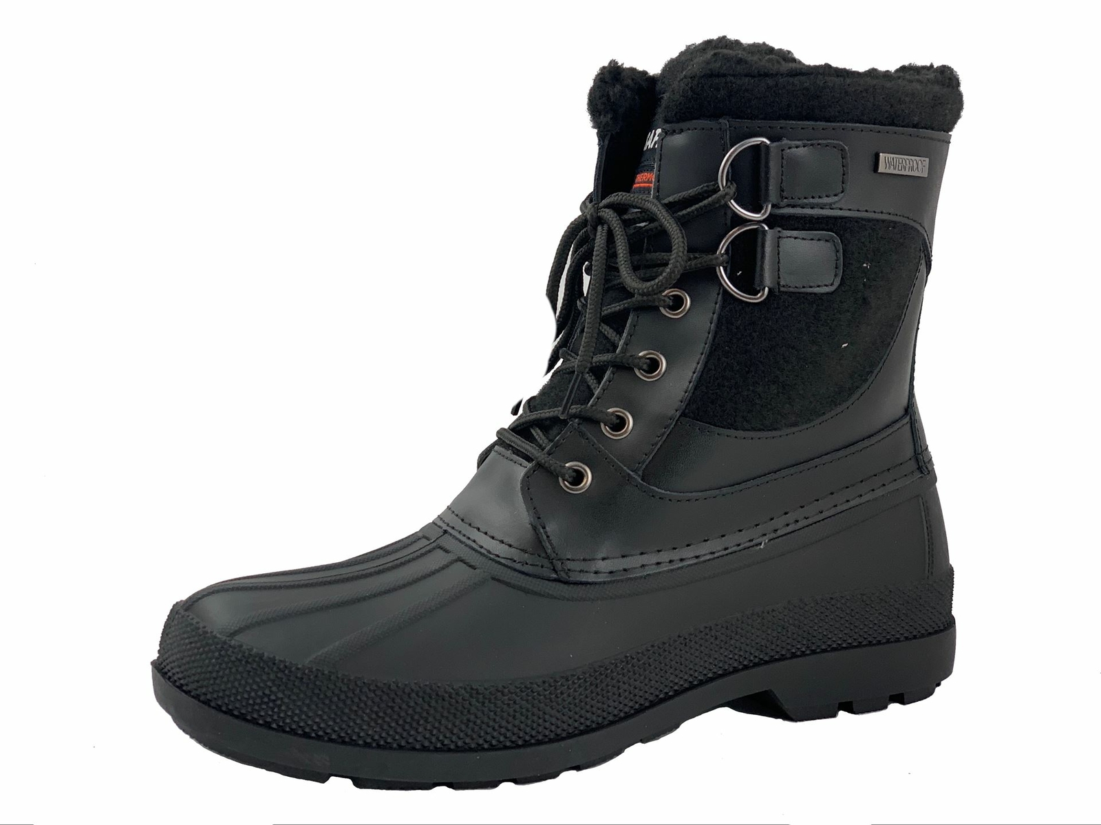 8″ Men Duck Snow Boot Black Color 903