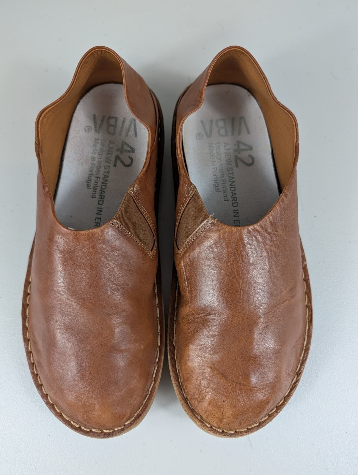 VIBAe Zuma brown leather shoes unisex W12 M9