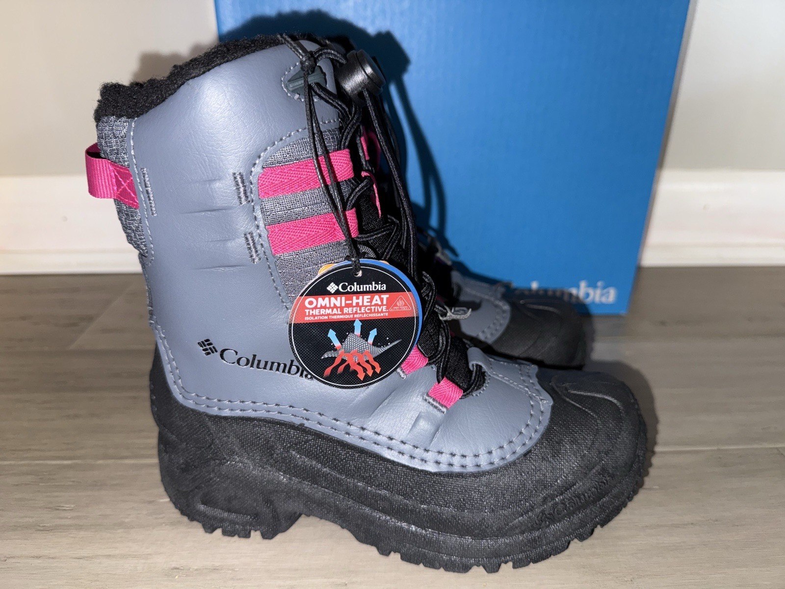 NEW Columbia Bugaboot Celsius Waterproof Snow Boots Youth Girl’s Size 1 Graphite