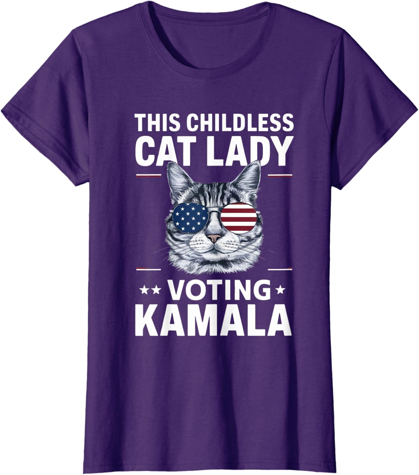 This Childless Cat Lady is Voting Kamala Ladies’ Crewneck T-Shirt